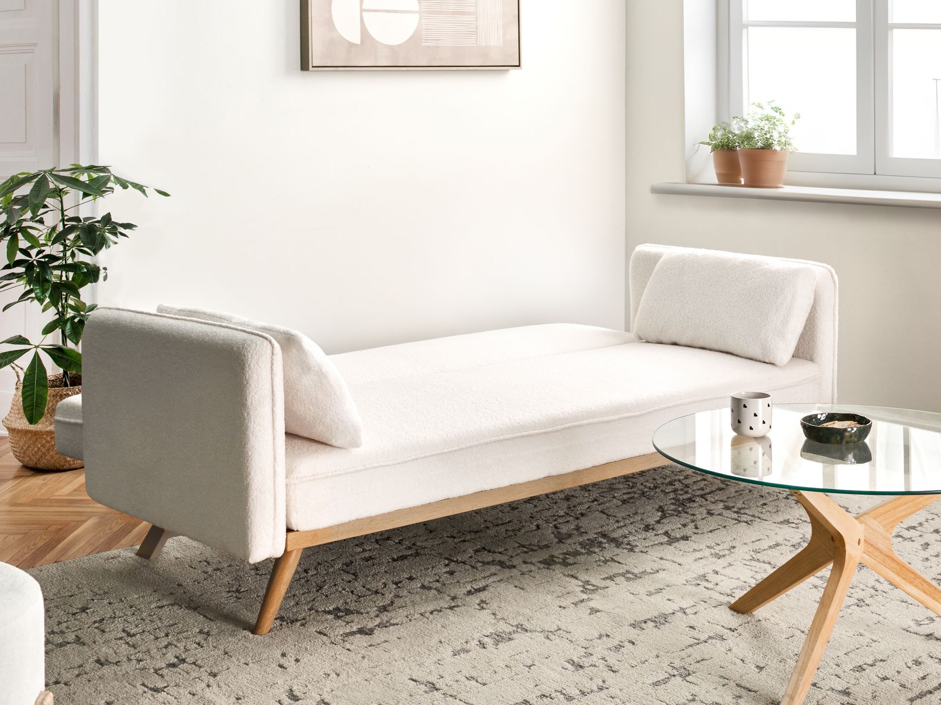 Raztegljiv kavč Berwyn 2821 (Ecru bela)