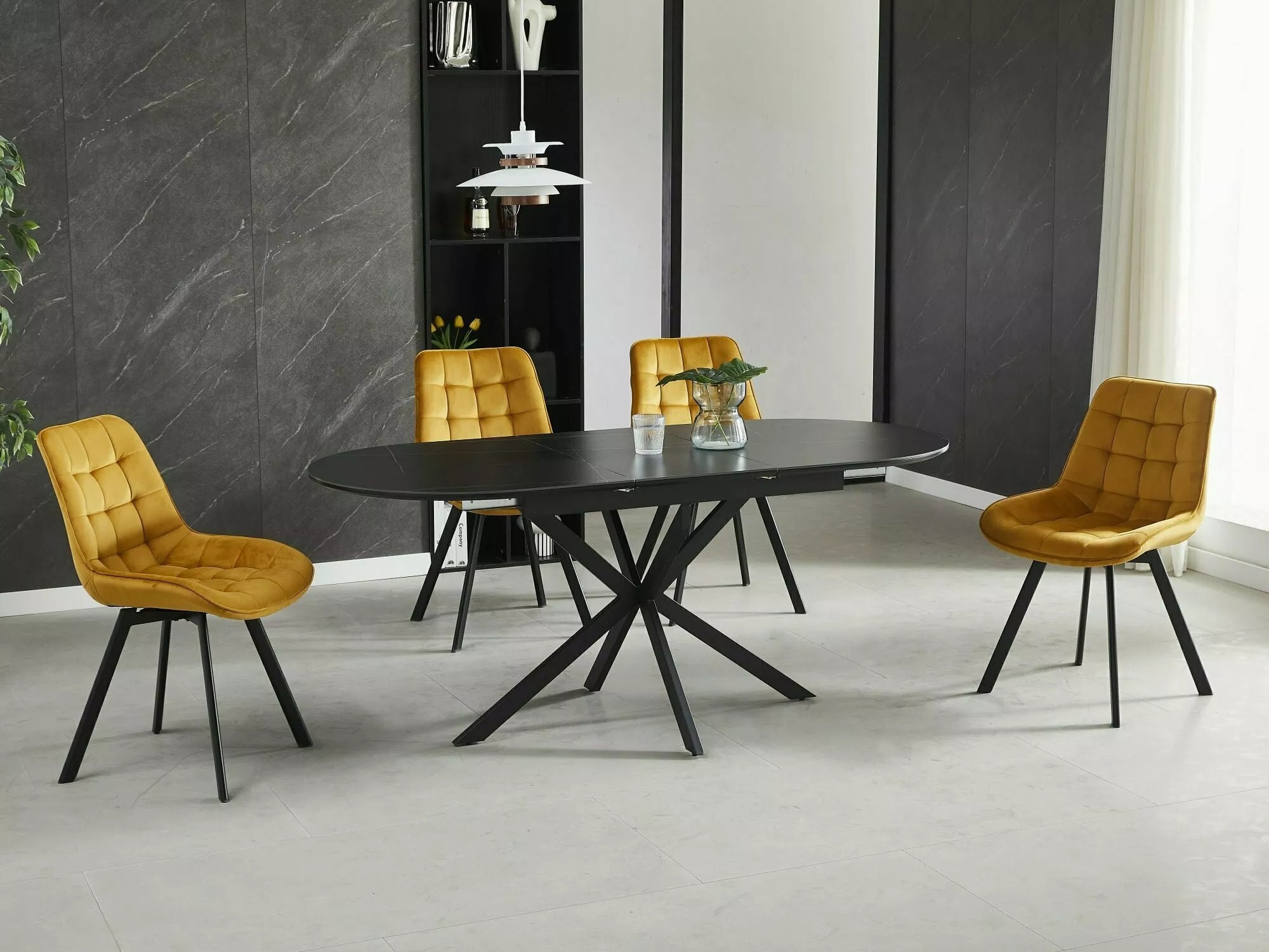 Miza Detroit 862 (Črni marmor)