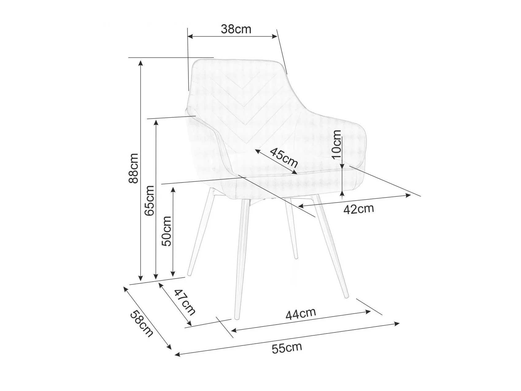 Stol Detroit 867 (Bež)