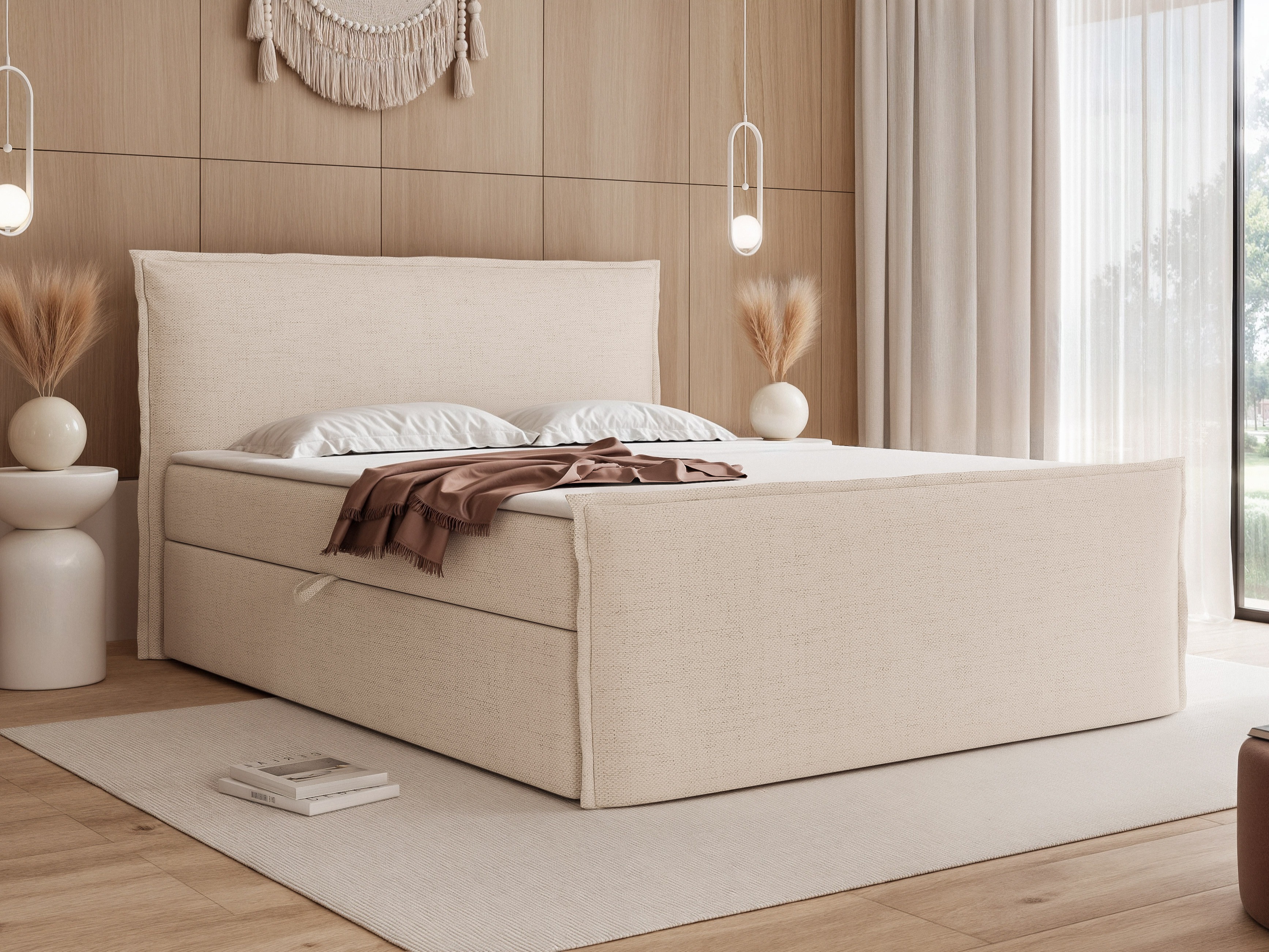 Boxspring postelja Martinez 122 (Moly 03)