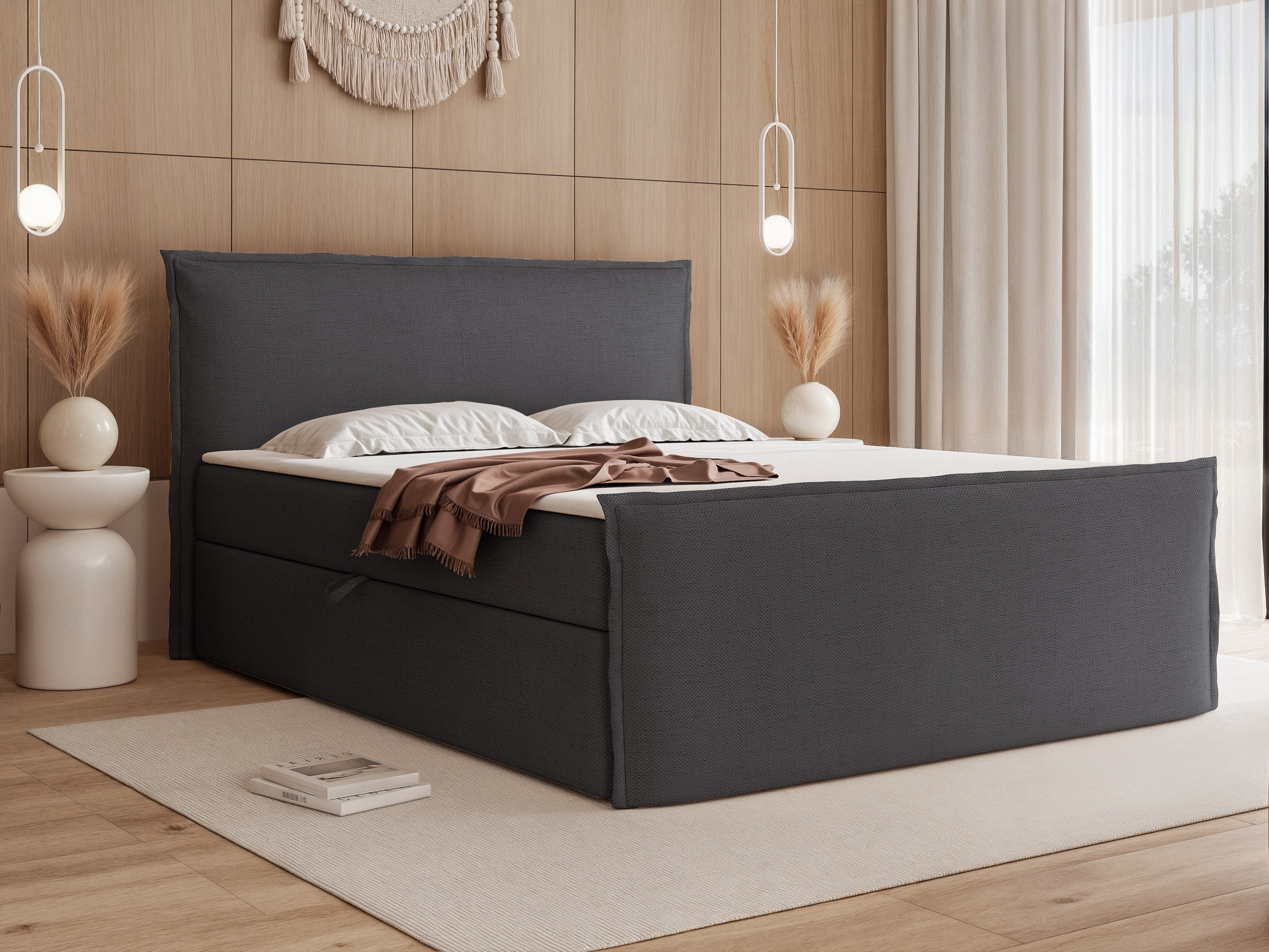Boxspring postelja Martinez 122 (Moly 97)
