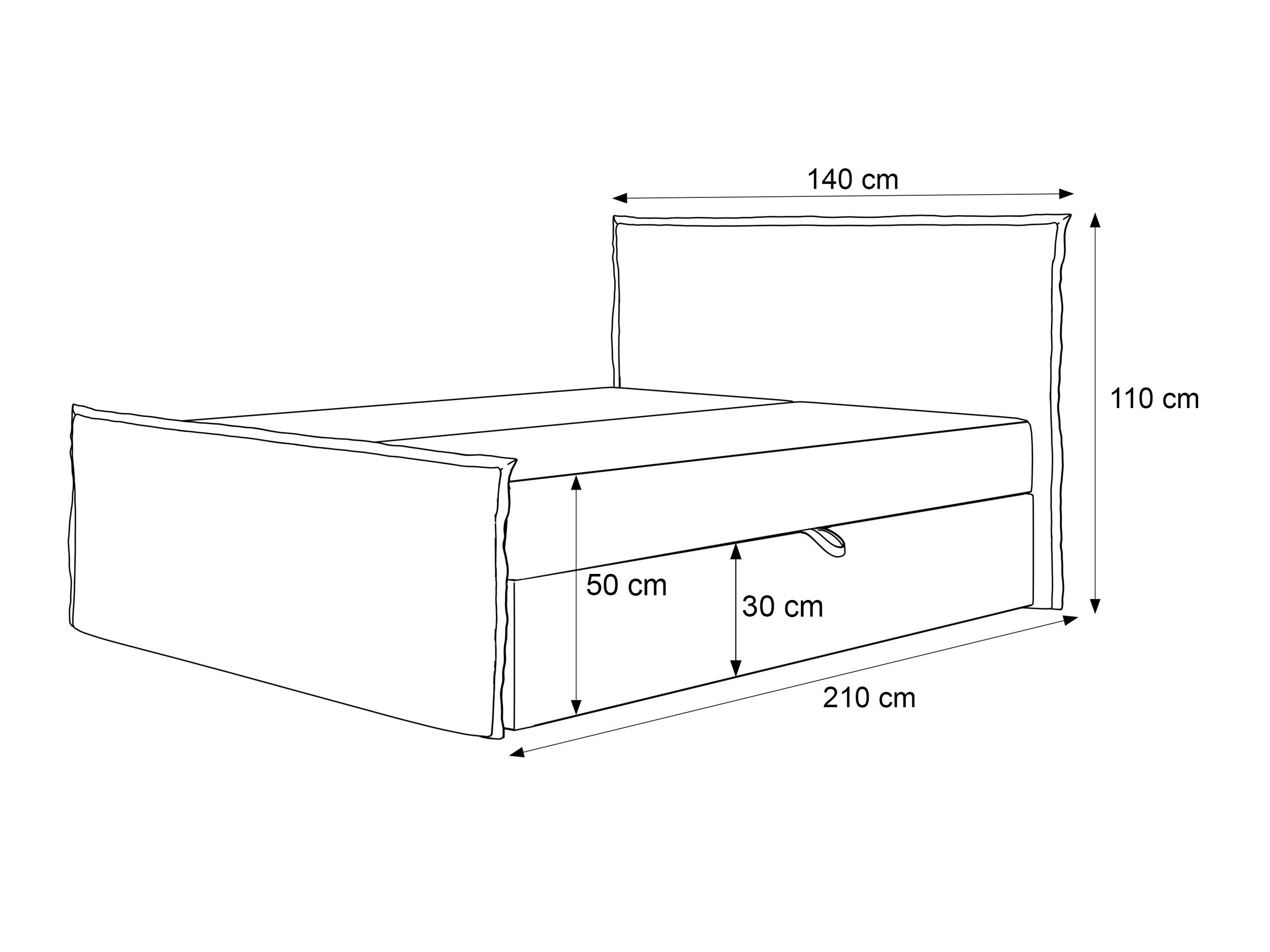 Boxspring postelja Martinez 122 (Puente 94)