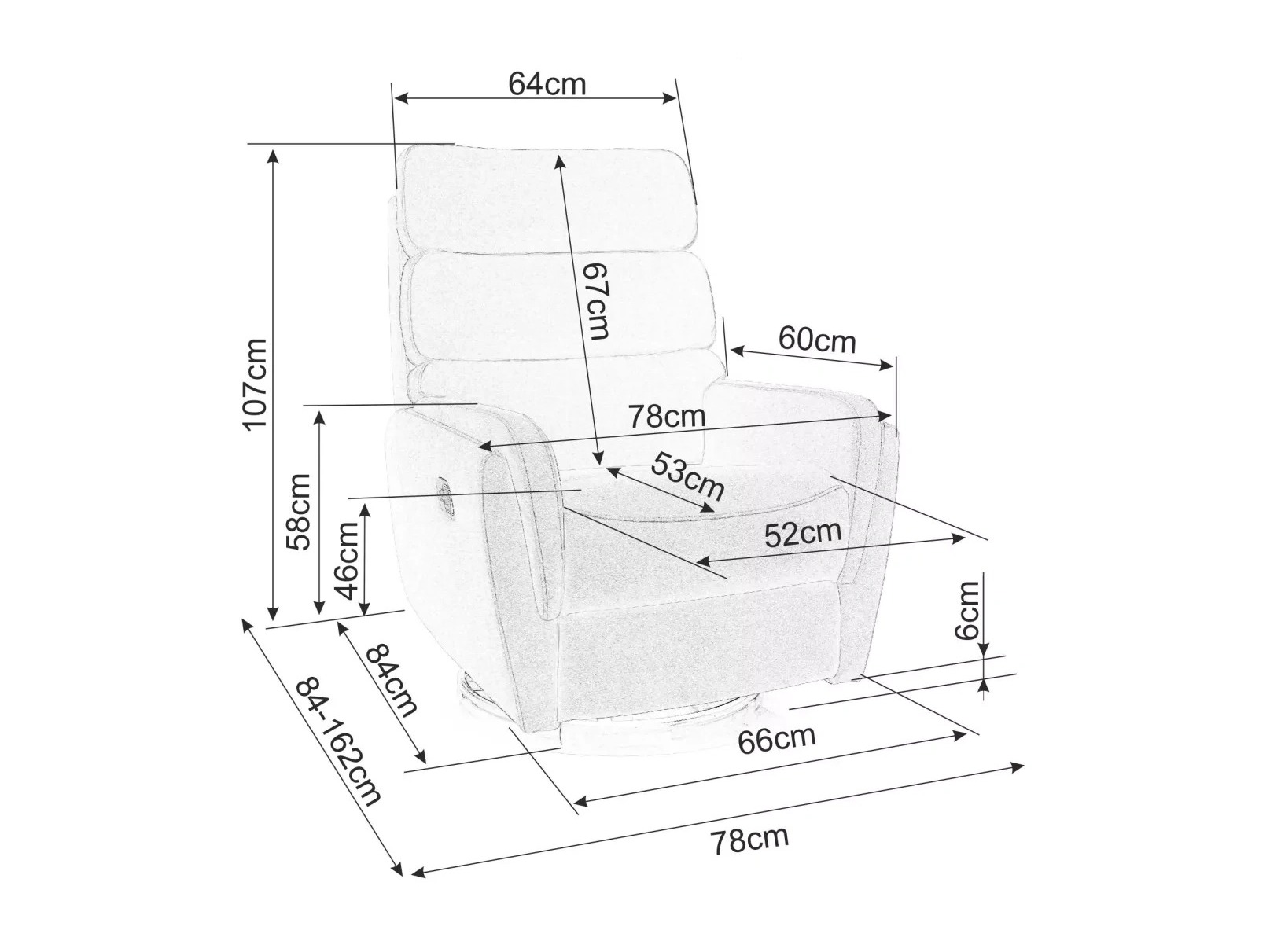 Fotelj s počivalnikom Detroit 877 (Bež)