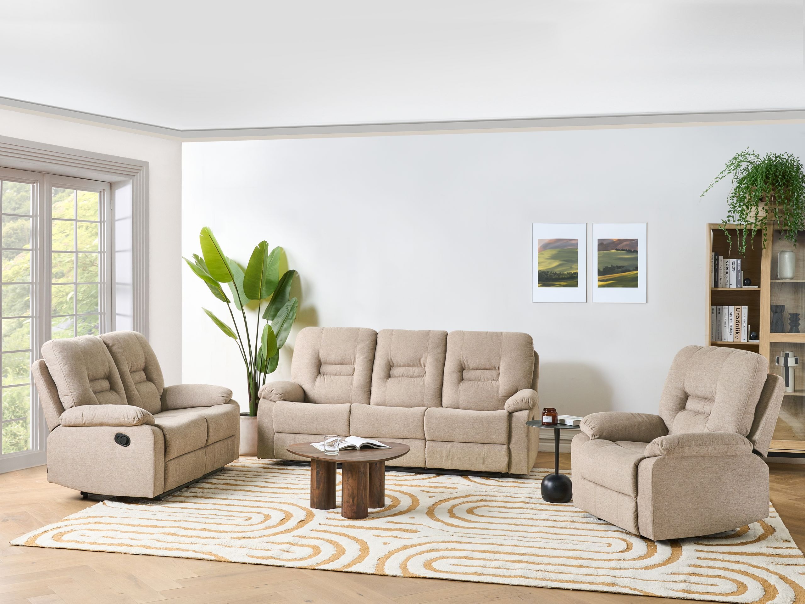 Fotelj s počivalnikom Tivlira 109 (Bež)