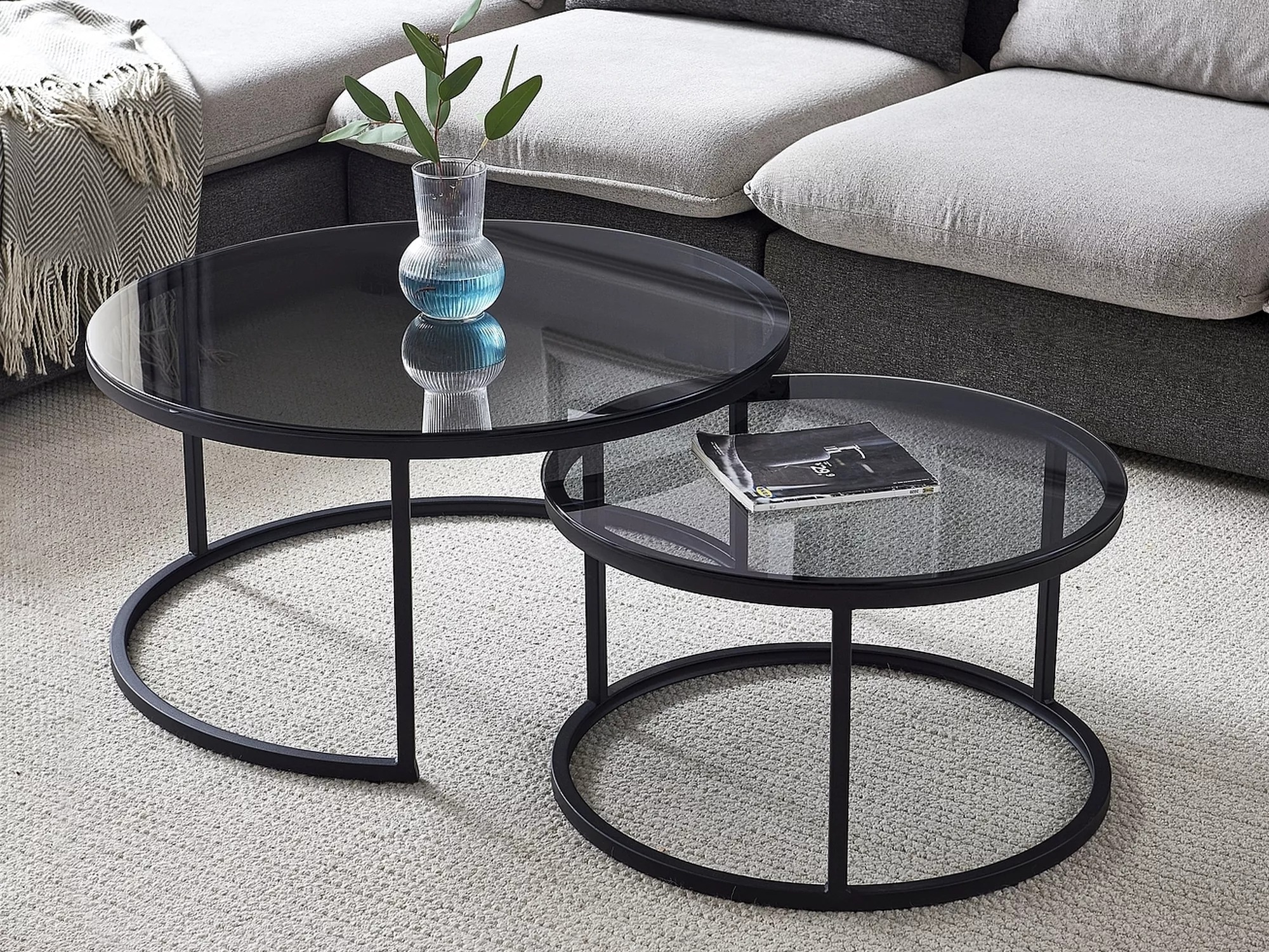 Komplet klubskih mizic Detroit 607 (Črna)