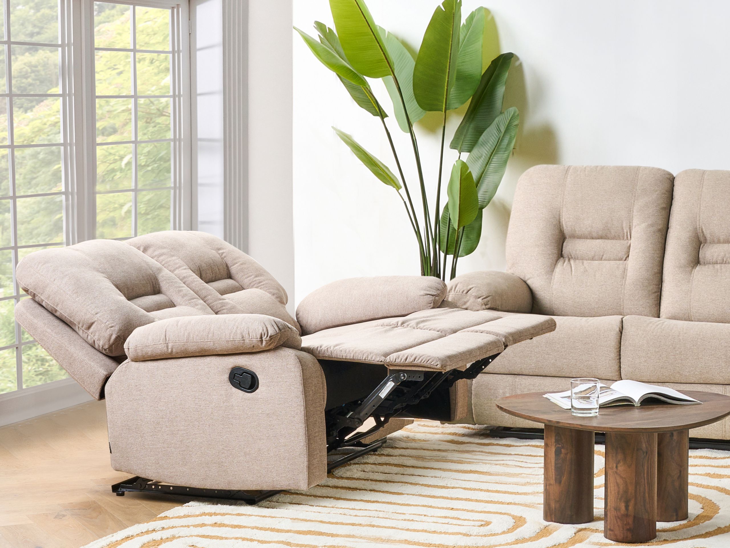 Kavč s počivalnikom Tivlira 110 (Bež)