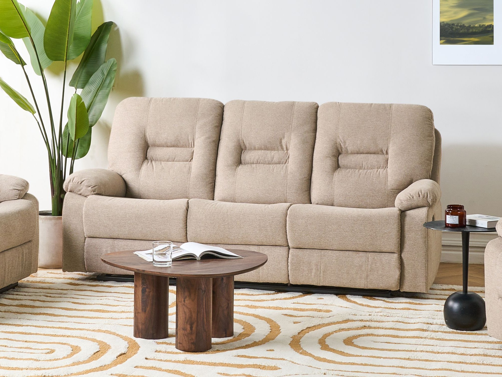 Kavč s počivalnikom Tivlira 111 (Bež)