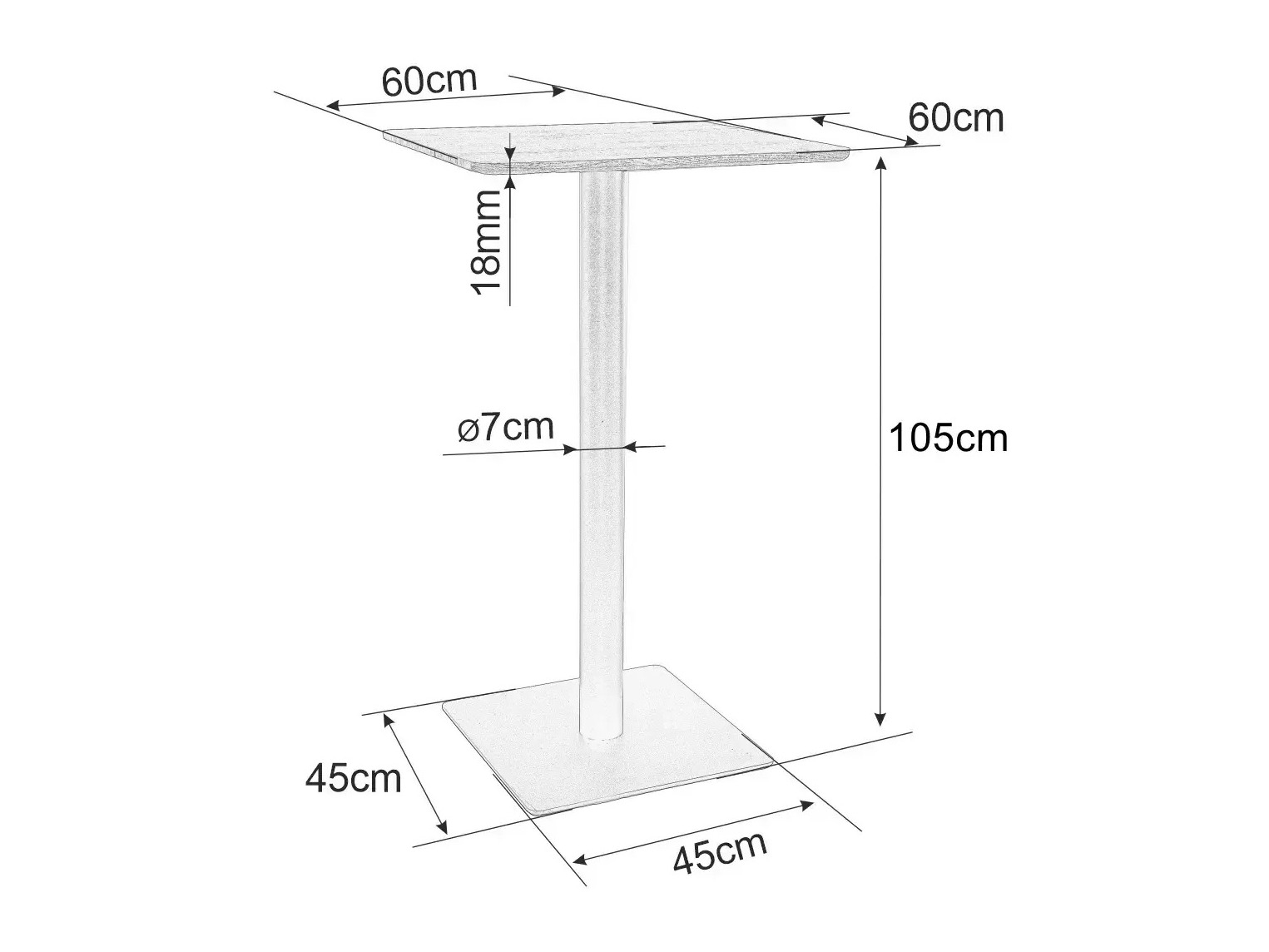 Barska miza Detroit 901