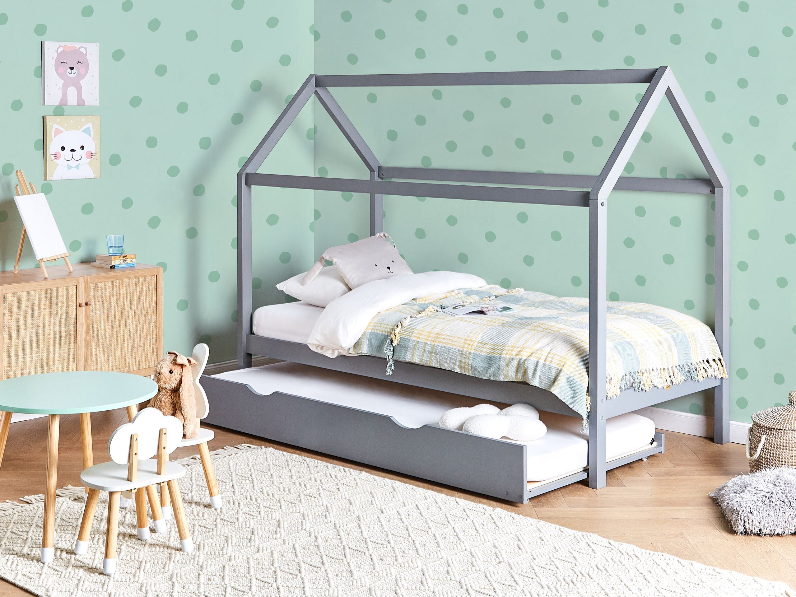 Postelja Berwyn 2833 (Siva)