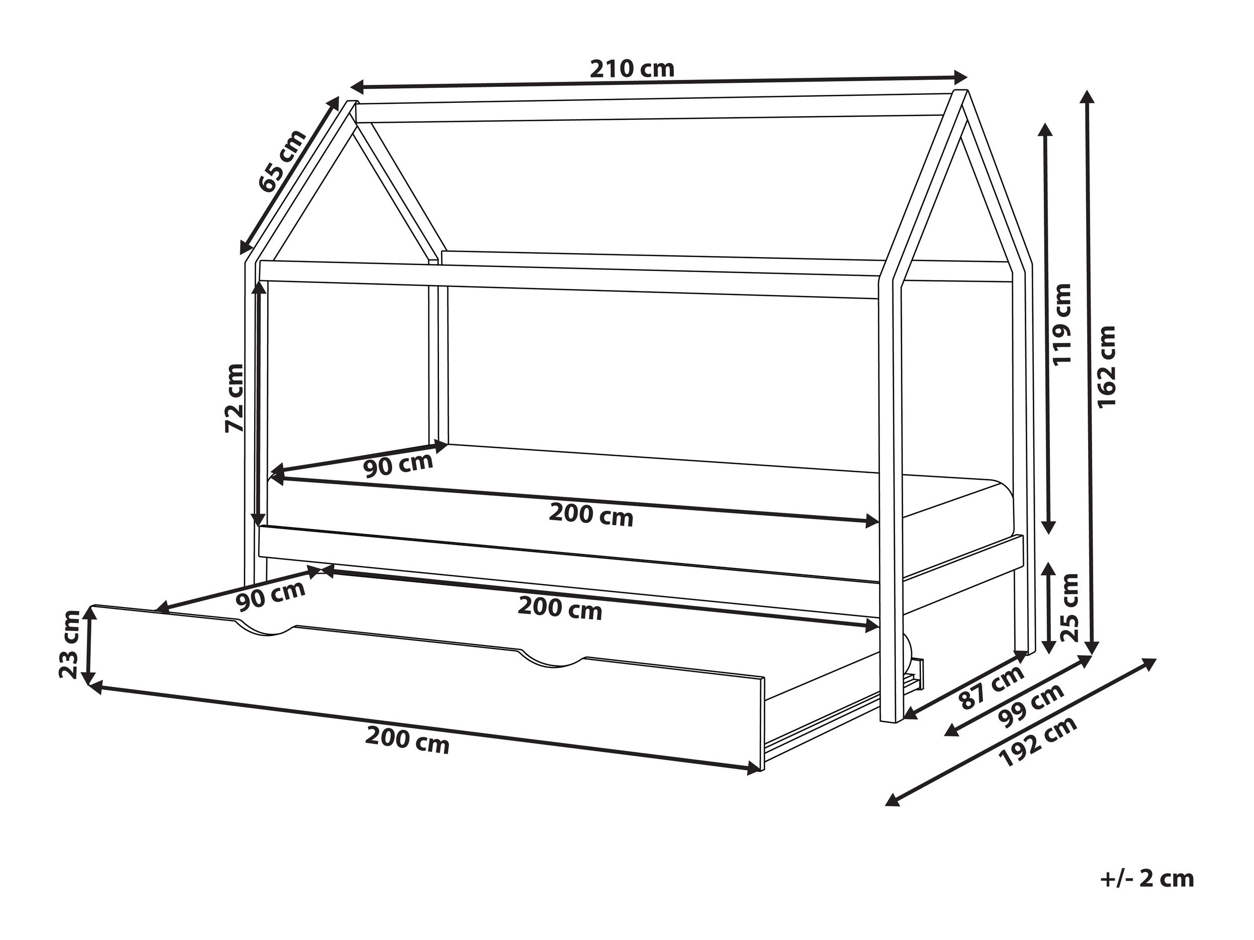 Postelja Berwyn 2833 (Svetel les)