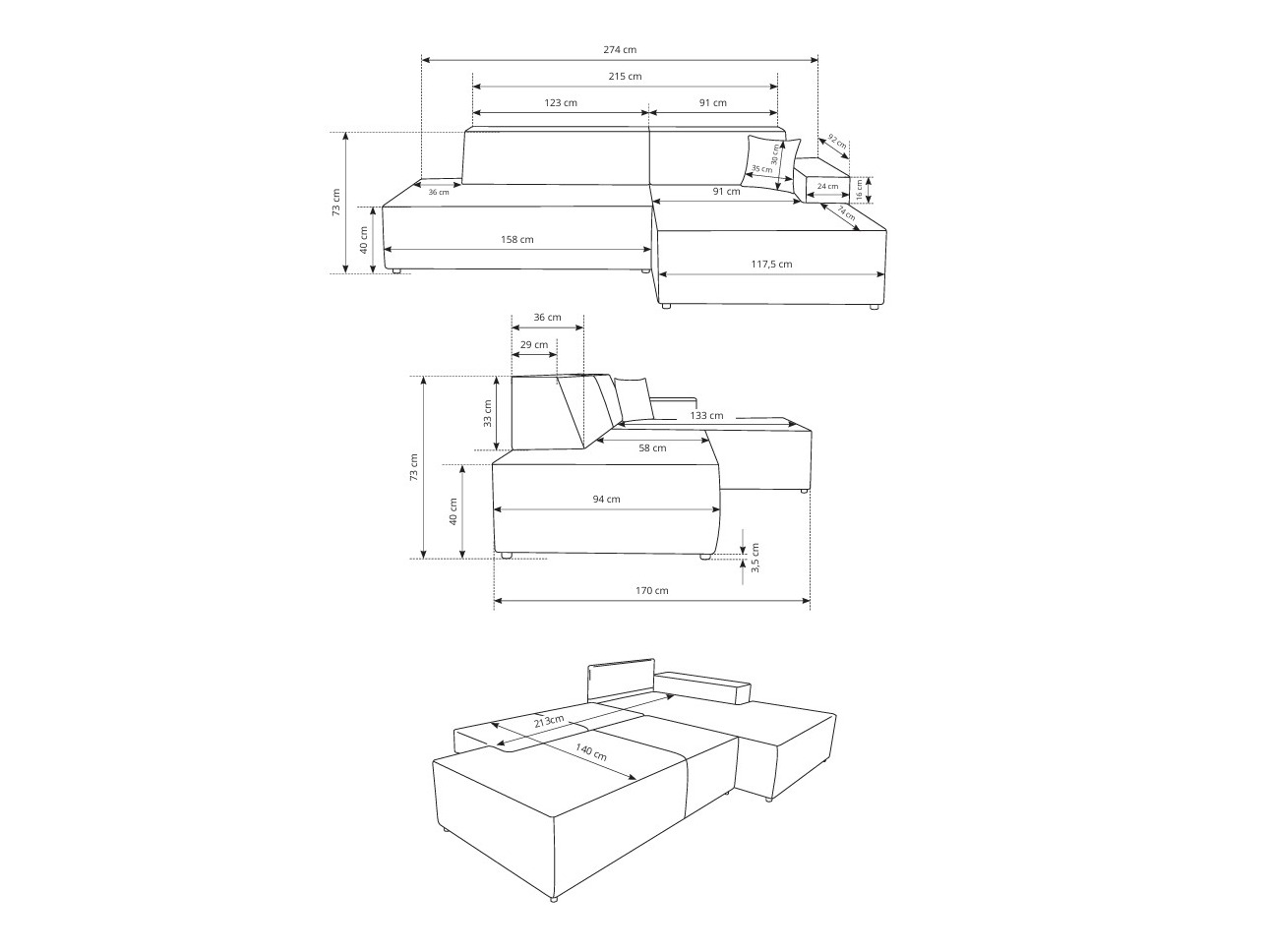 Kotna garnitura Kingston 187 (Tilia 03)