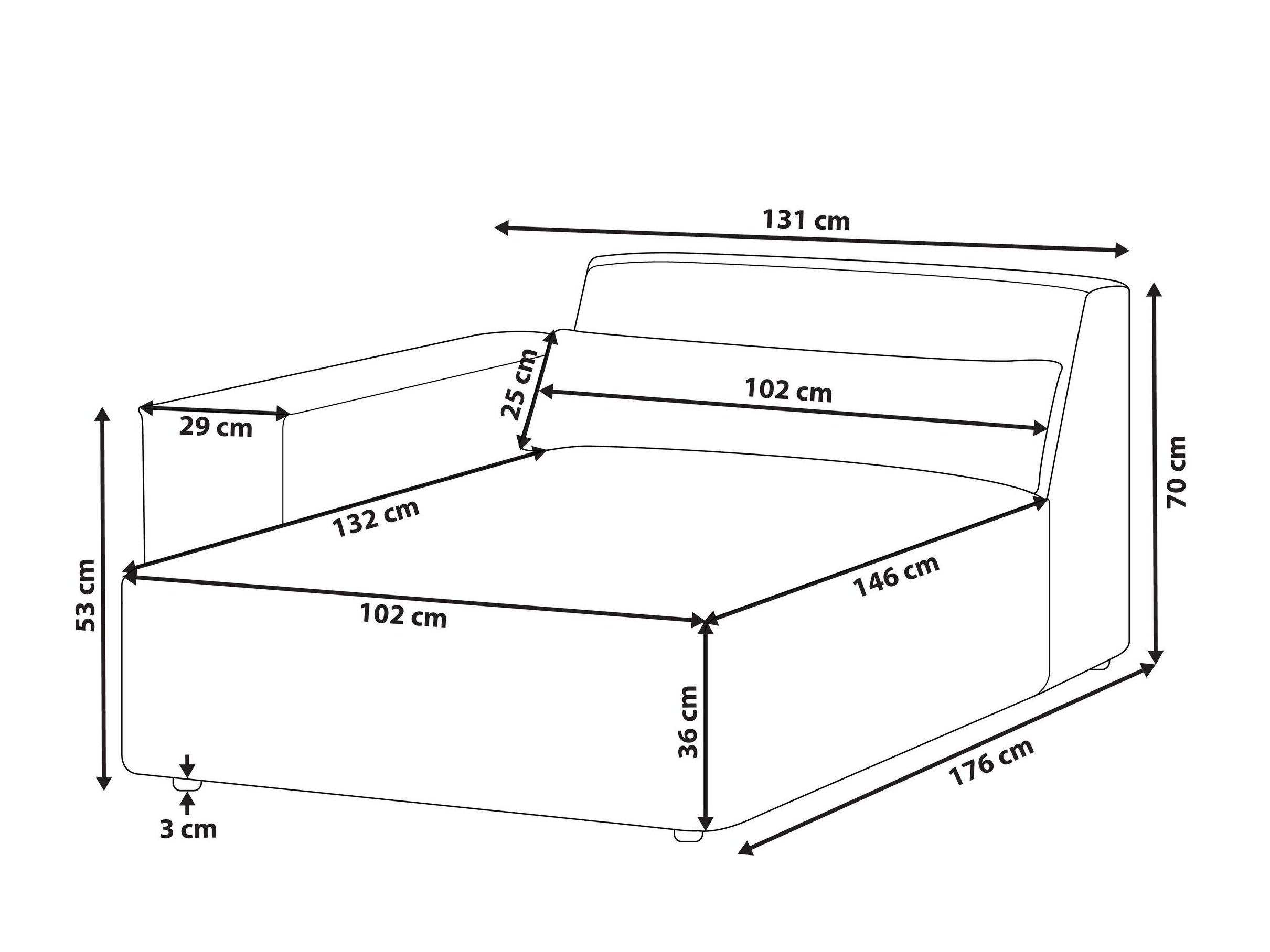Počivalnik Tivsora 101 (Siva)