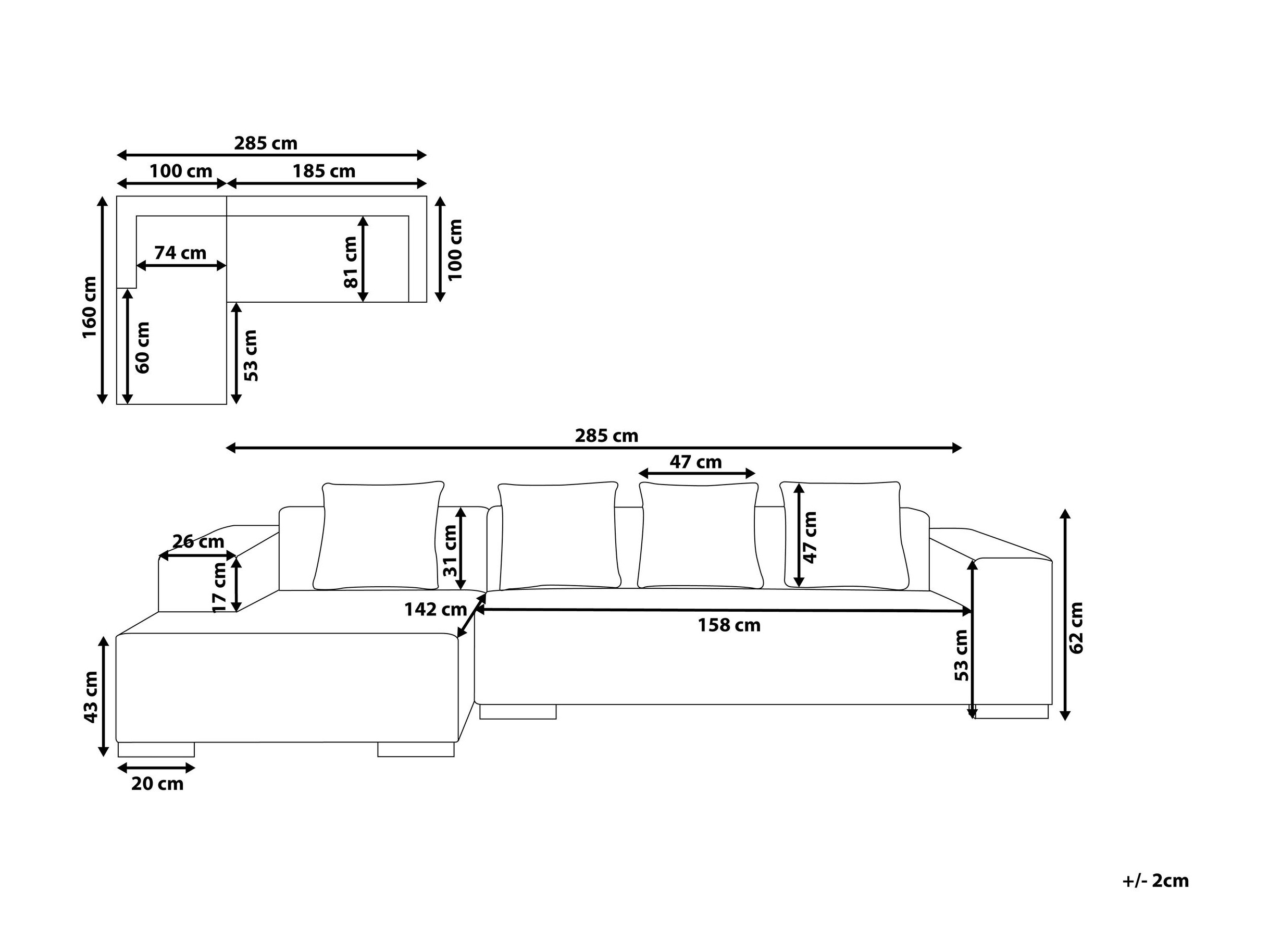 Kotna garnitura Berwyn 1396 (Bela)