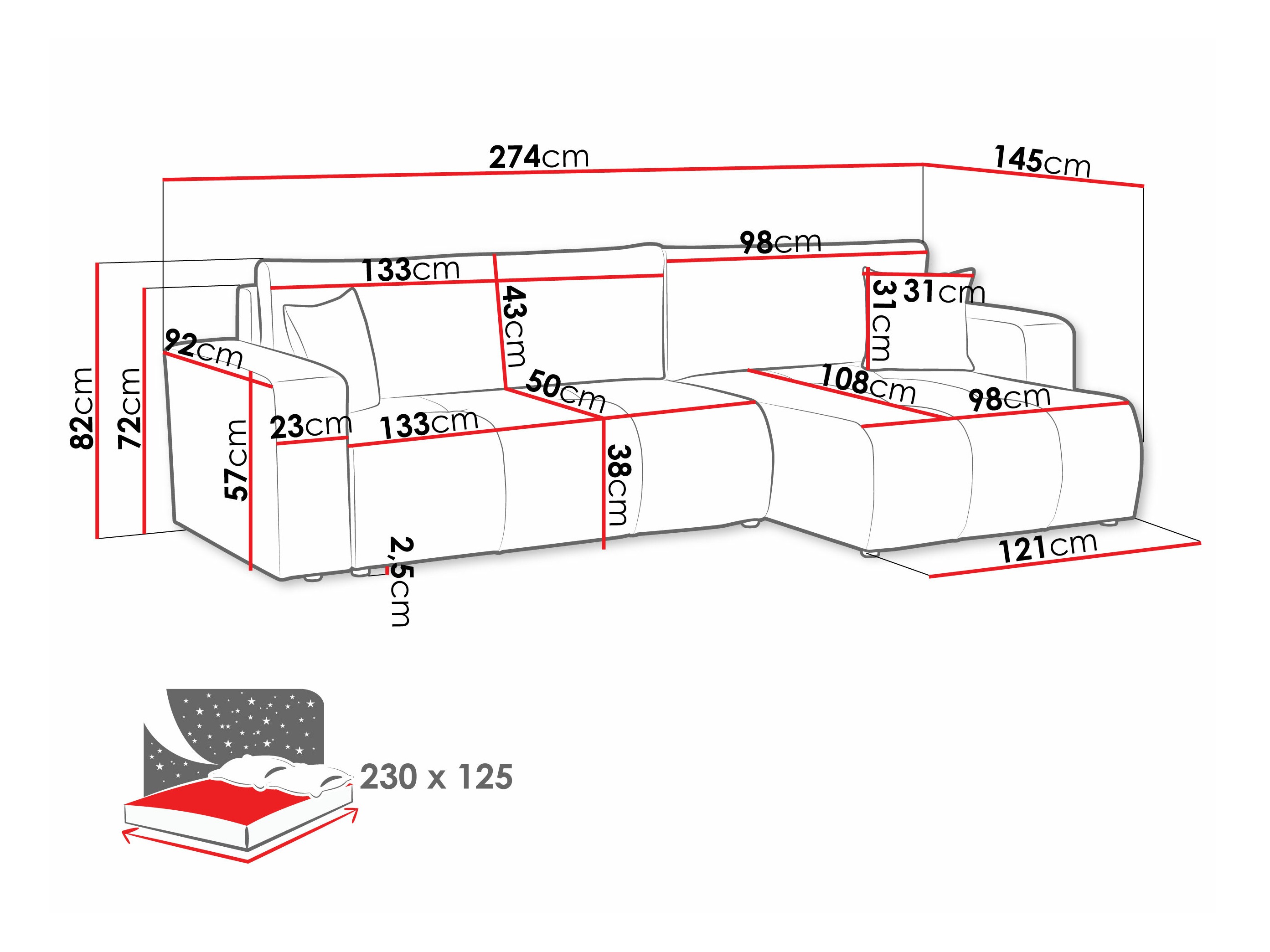 Kotna garnitura Comfivo 425 (Velo 621)