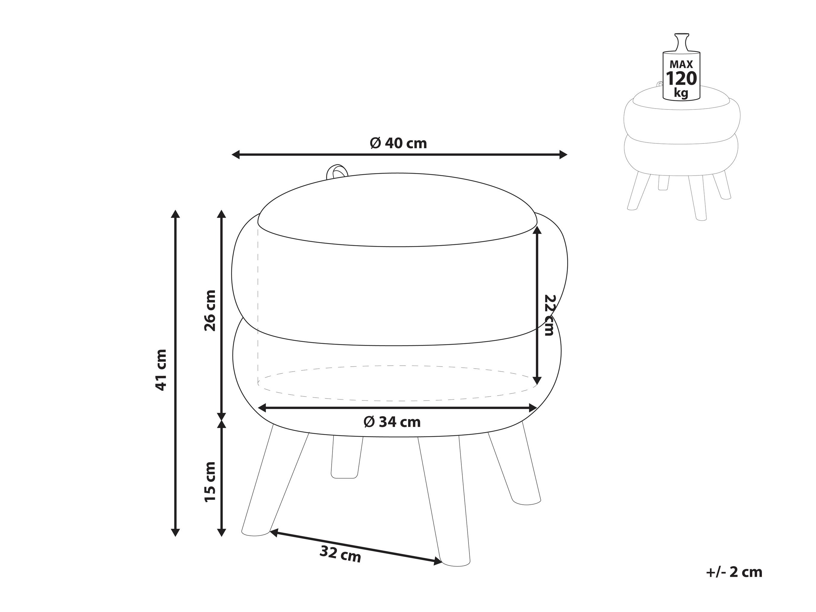 Tabure Berwyn 2849 (Modra)