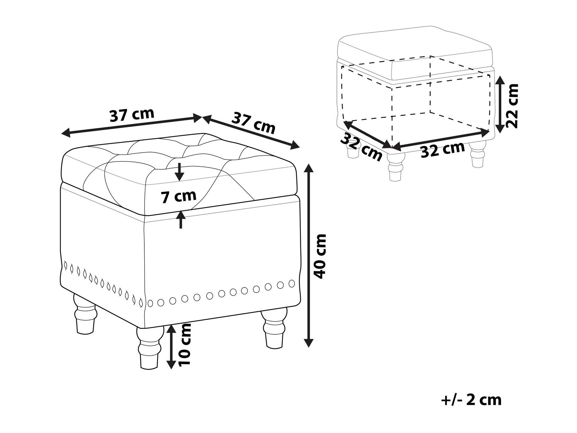 Tabure Berwyn 2850 (Črna)