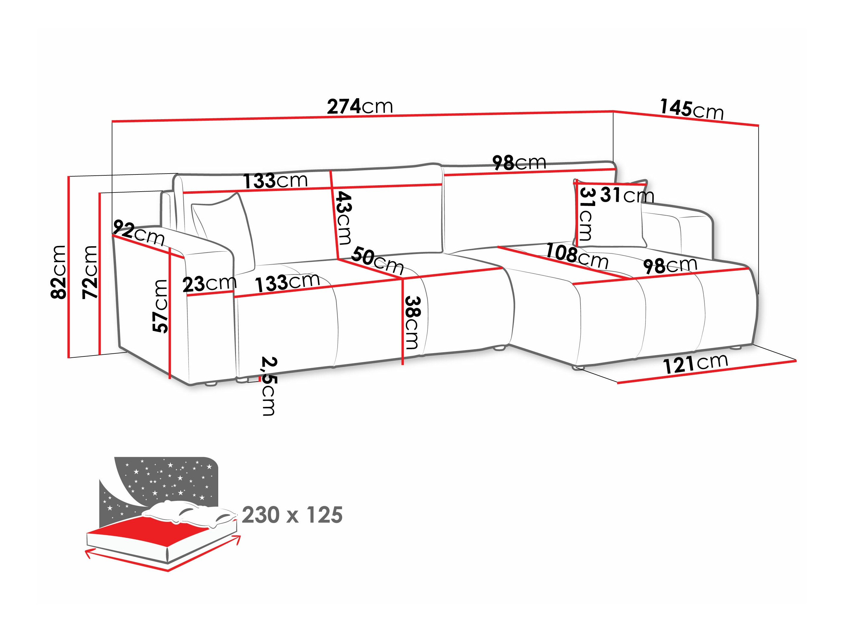 Kotna garnitura Comfivo Laurus I (Velo 635)