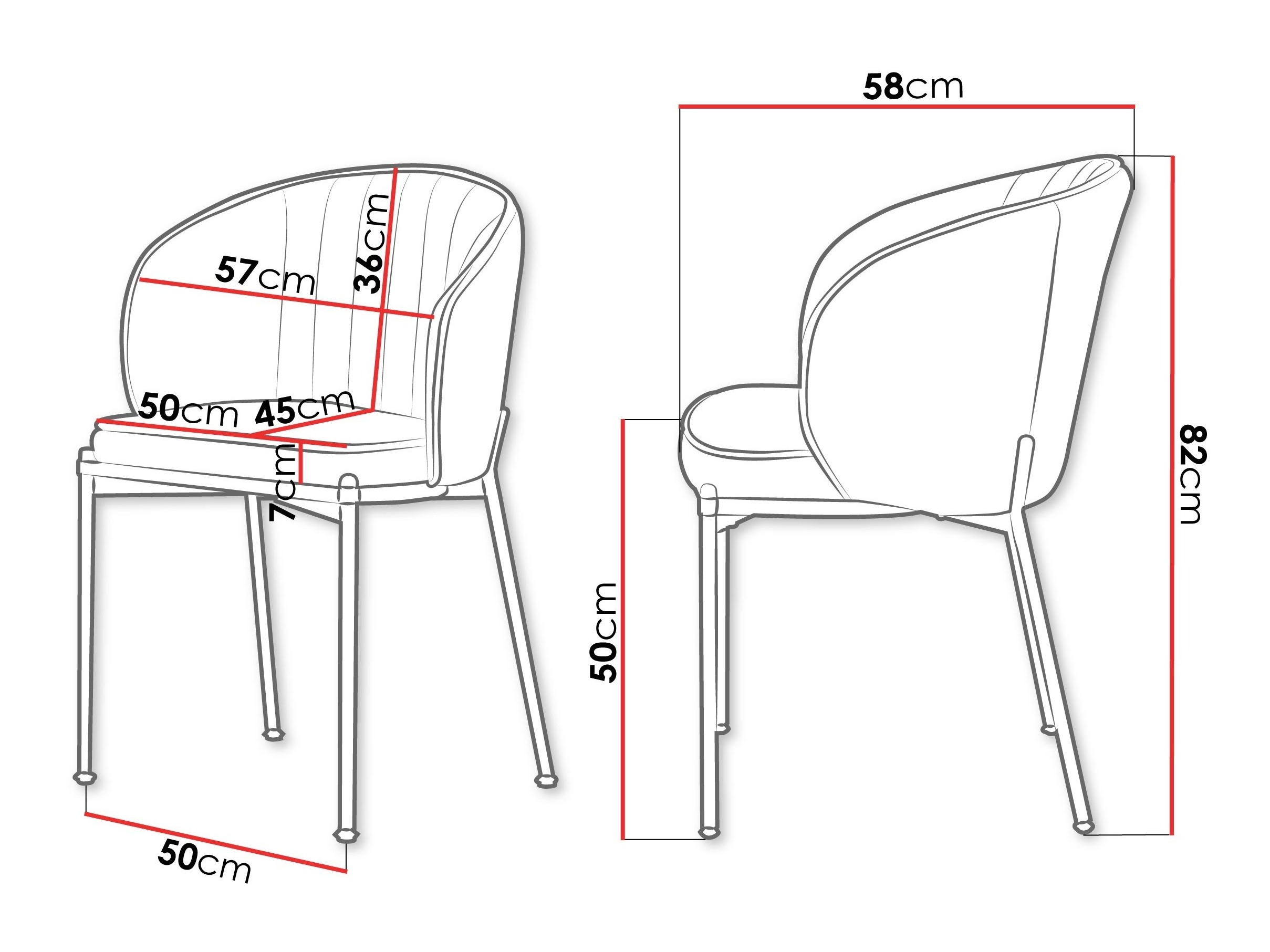 Stol Comfivo Hilaritas XVII (Siva)
