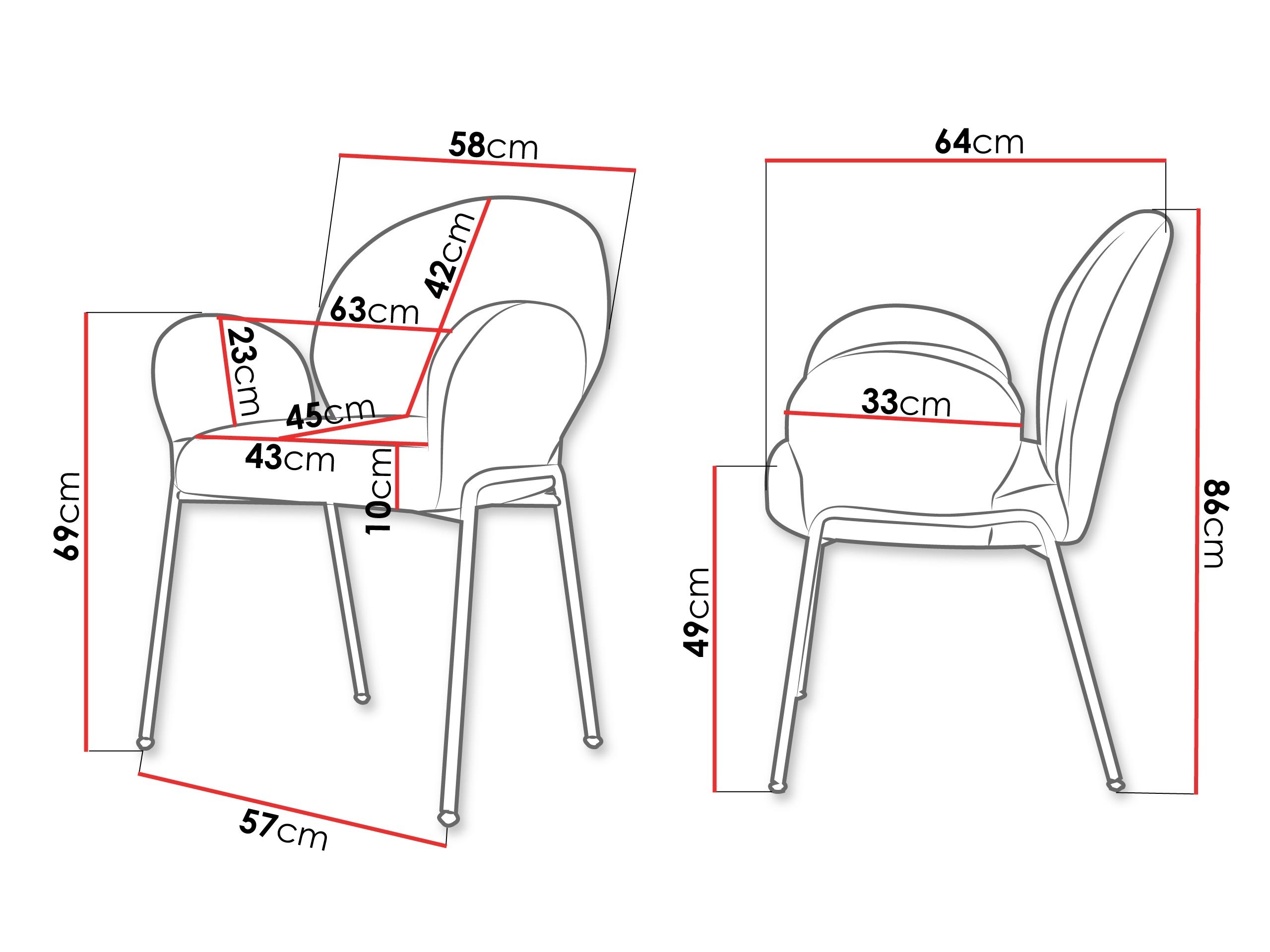 Stol Comfivo Hilaritas XVIII (Siva)