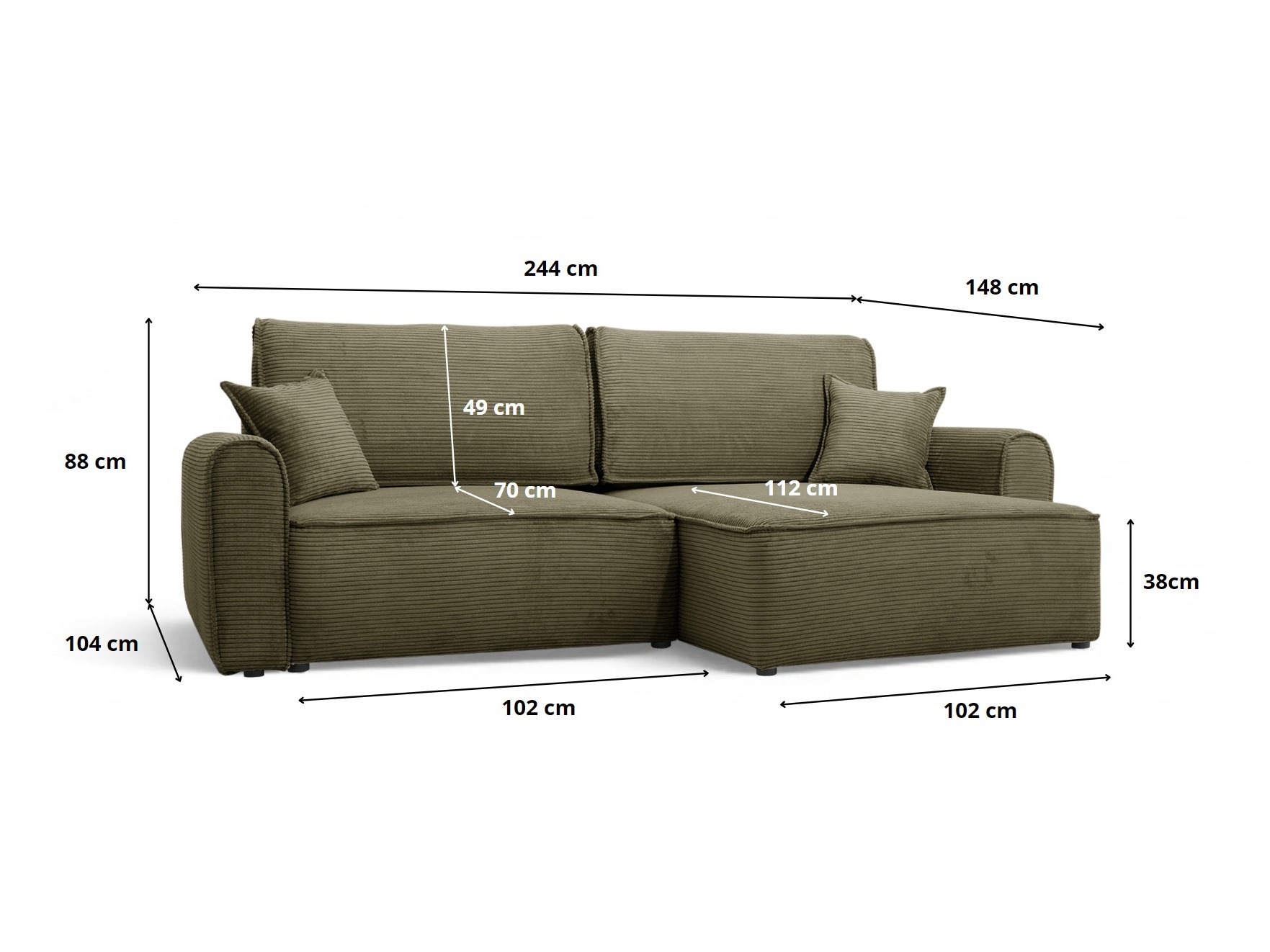 Kotna garnitura Franklin 122 (Poso 60)
