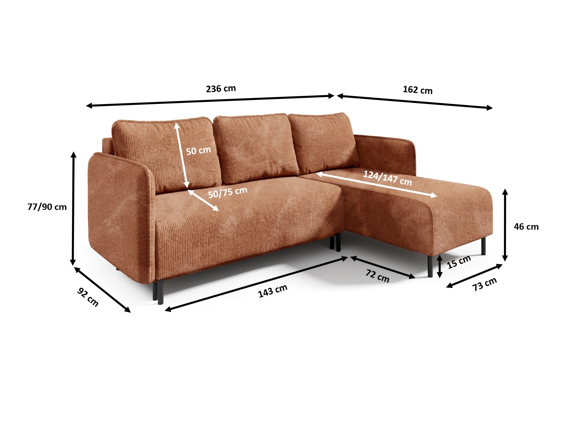 Kotna garnitura Franklin 123 (Poso 60)