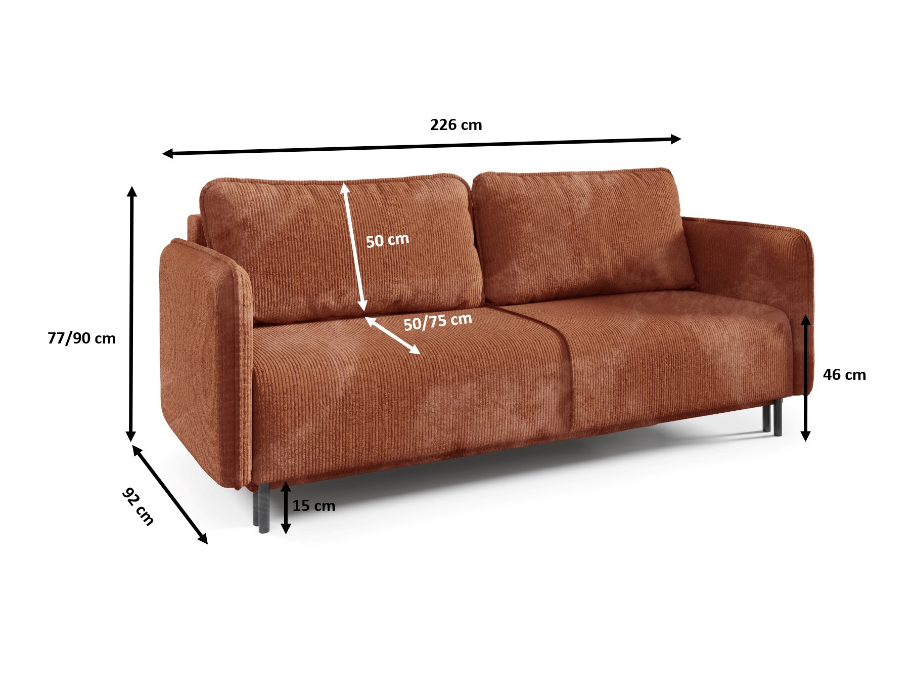 Raztegljiv kavč Franklin 121 (Poso 02)