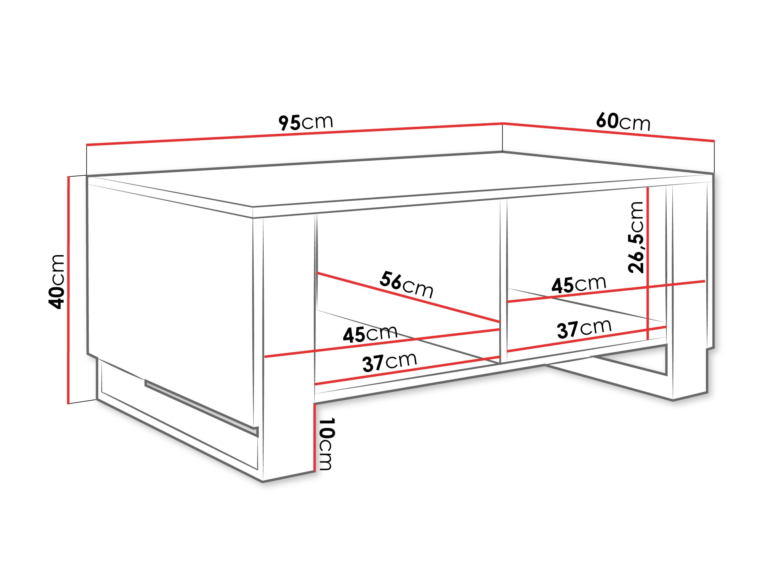 Klubska mizica Comfivo Vestora