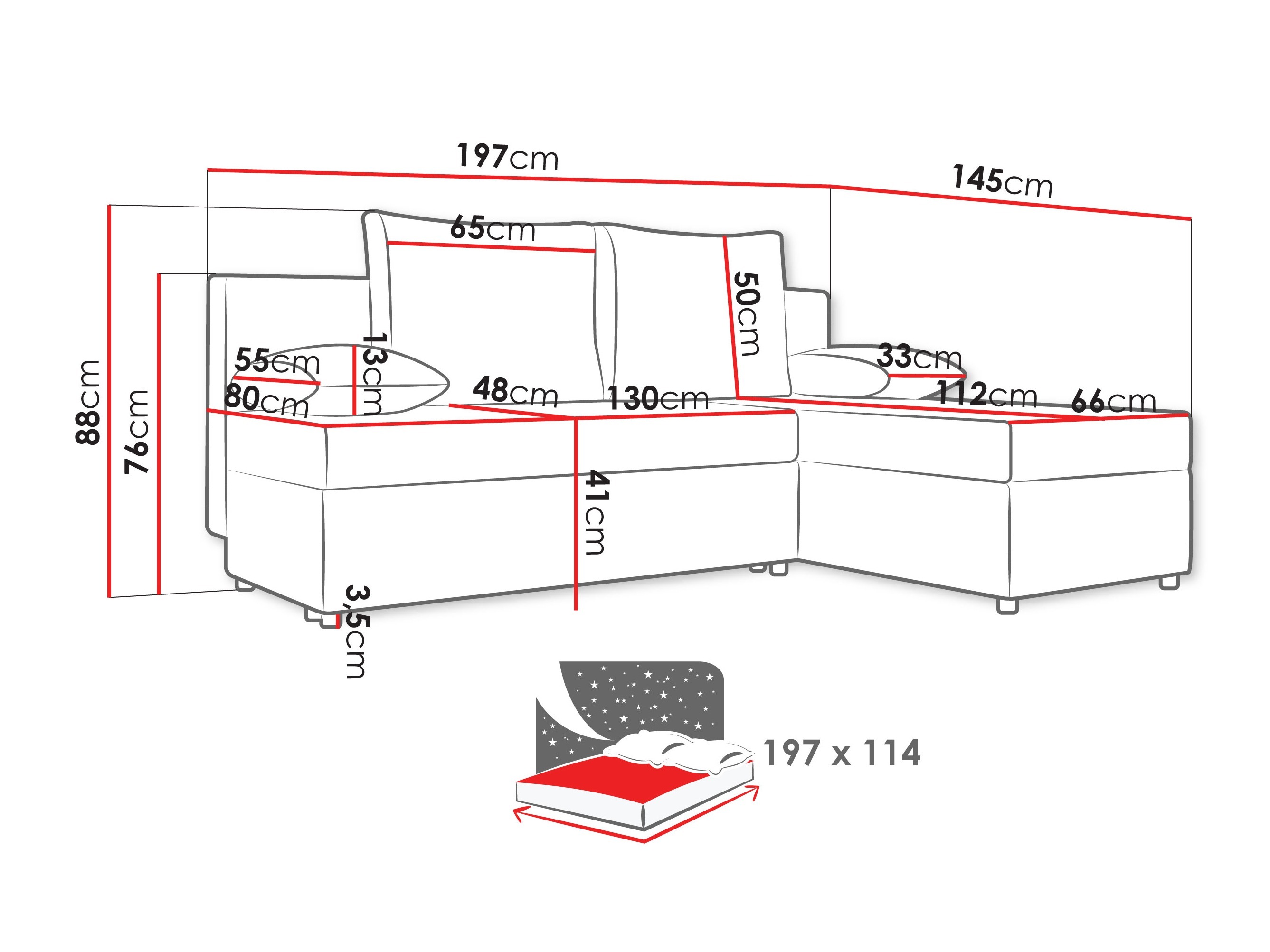 Kotna garnitura Euclid 100 (Poso 110)