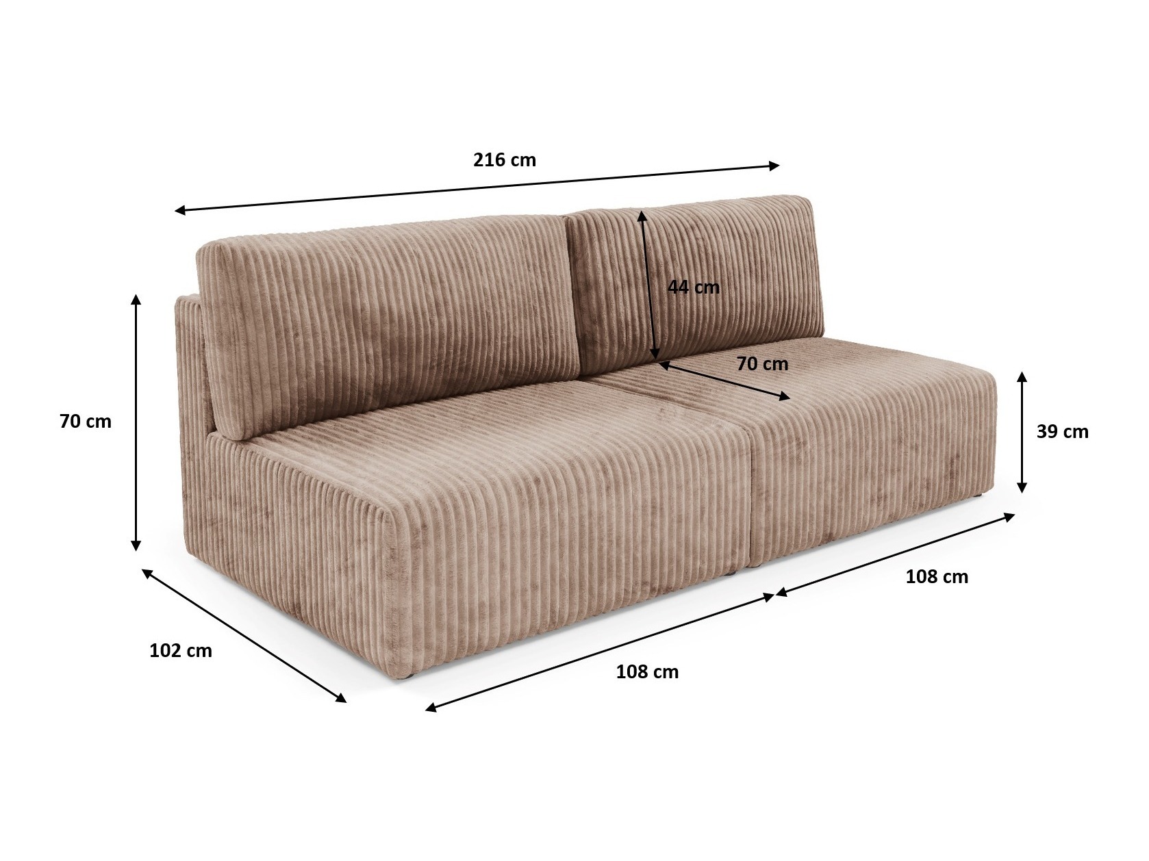 Raztegljiv kavč Franklin 150 (Tilia 39)