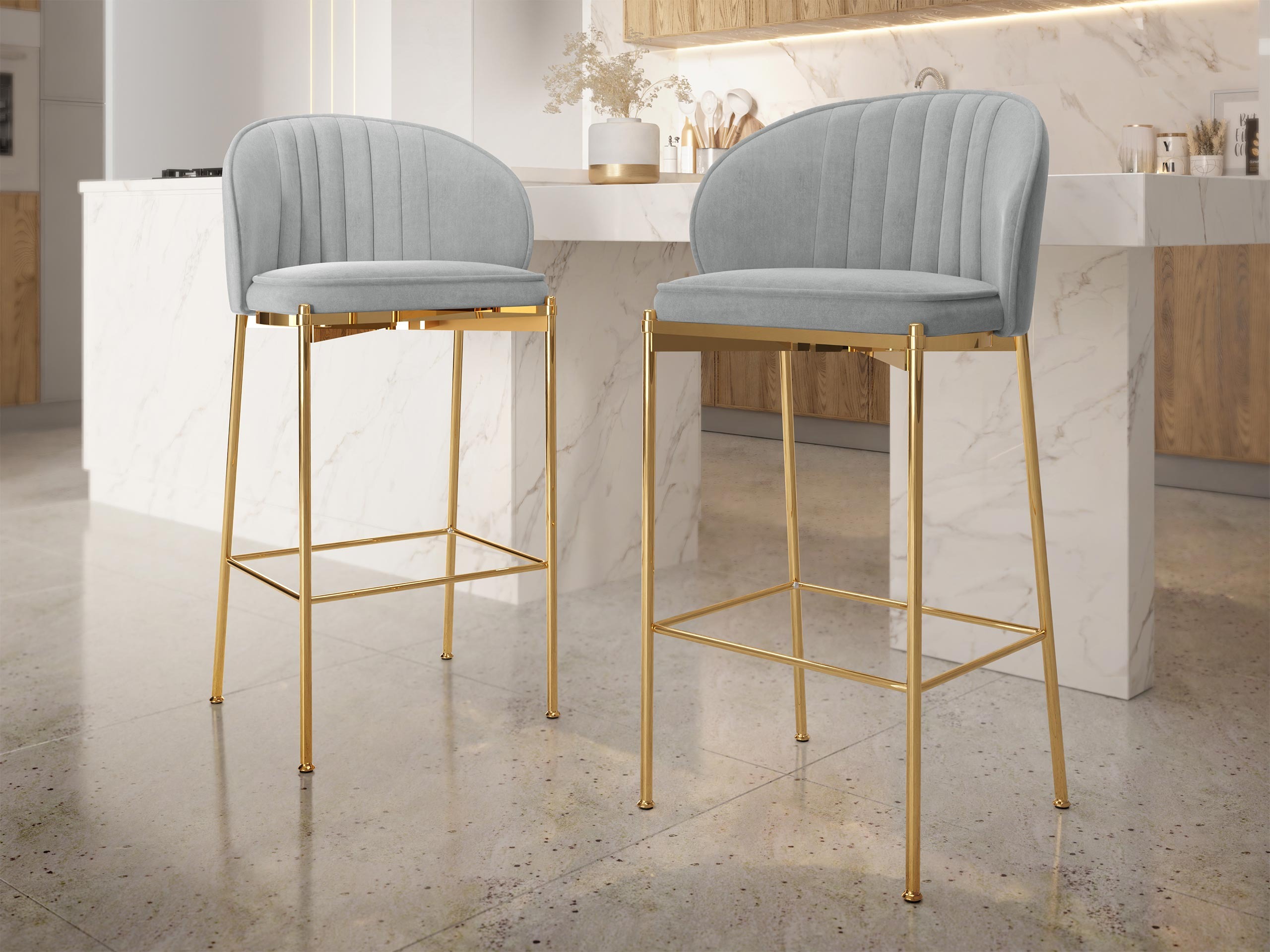 Barski stol Comfivo 463 (Siva)