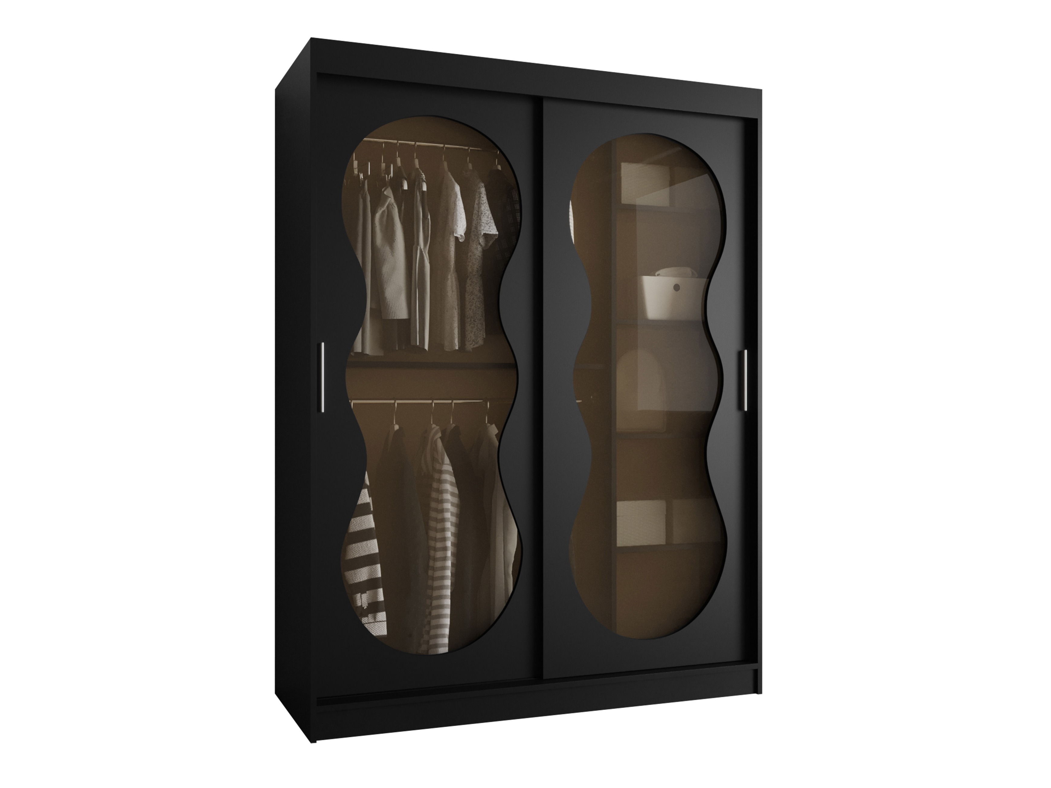 Garderobna omara Hartford 528 (Črna)