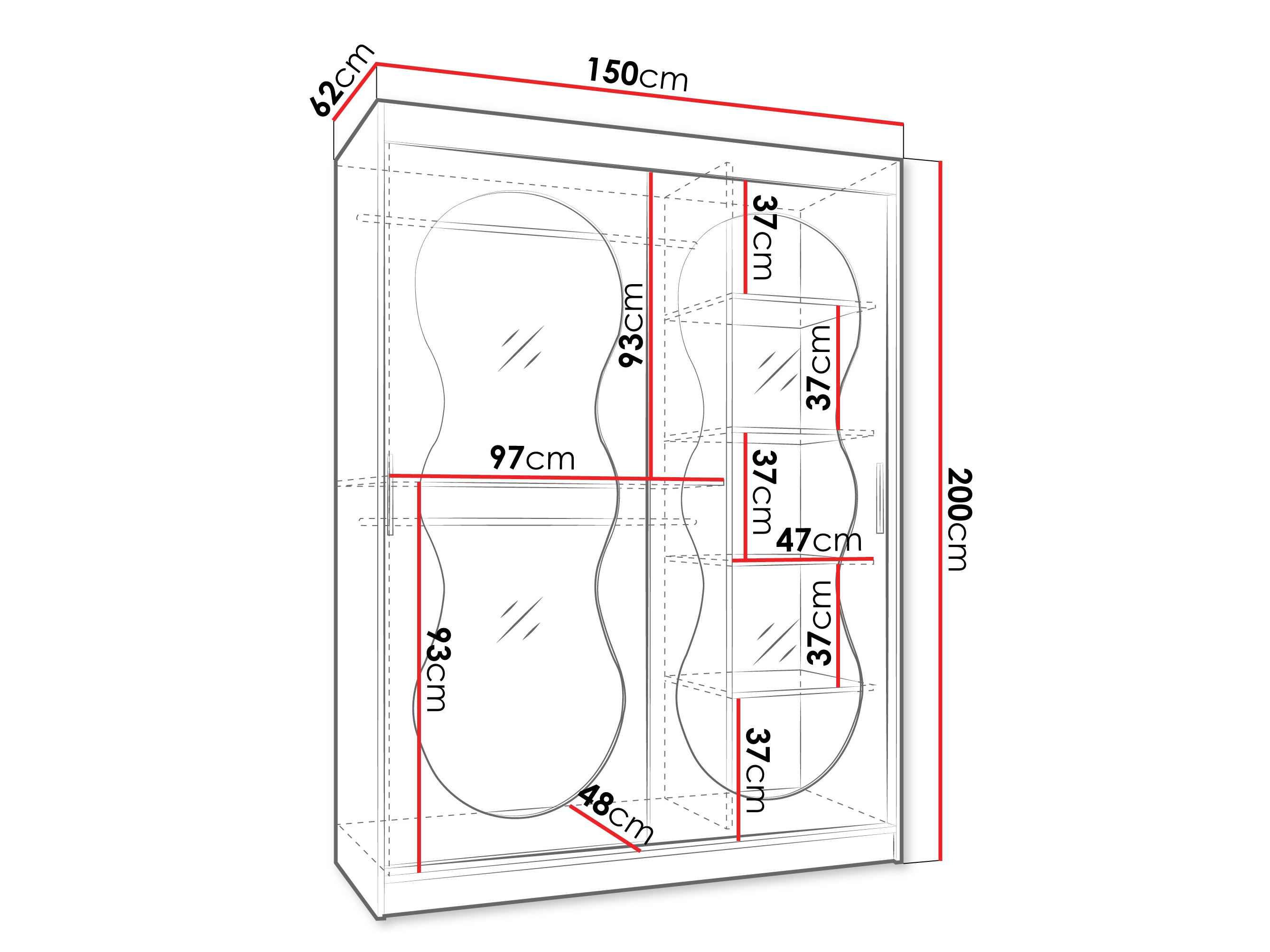 Garderobna omara Hartford 528 (Kašmir)