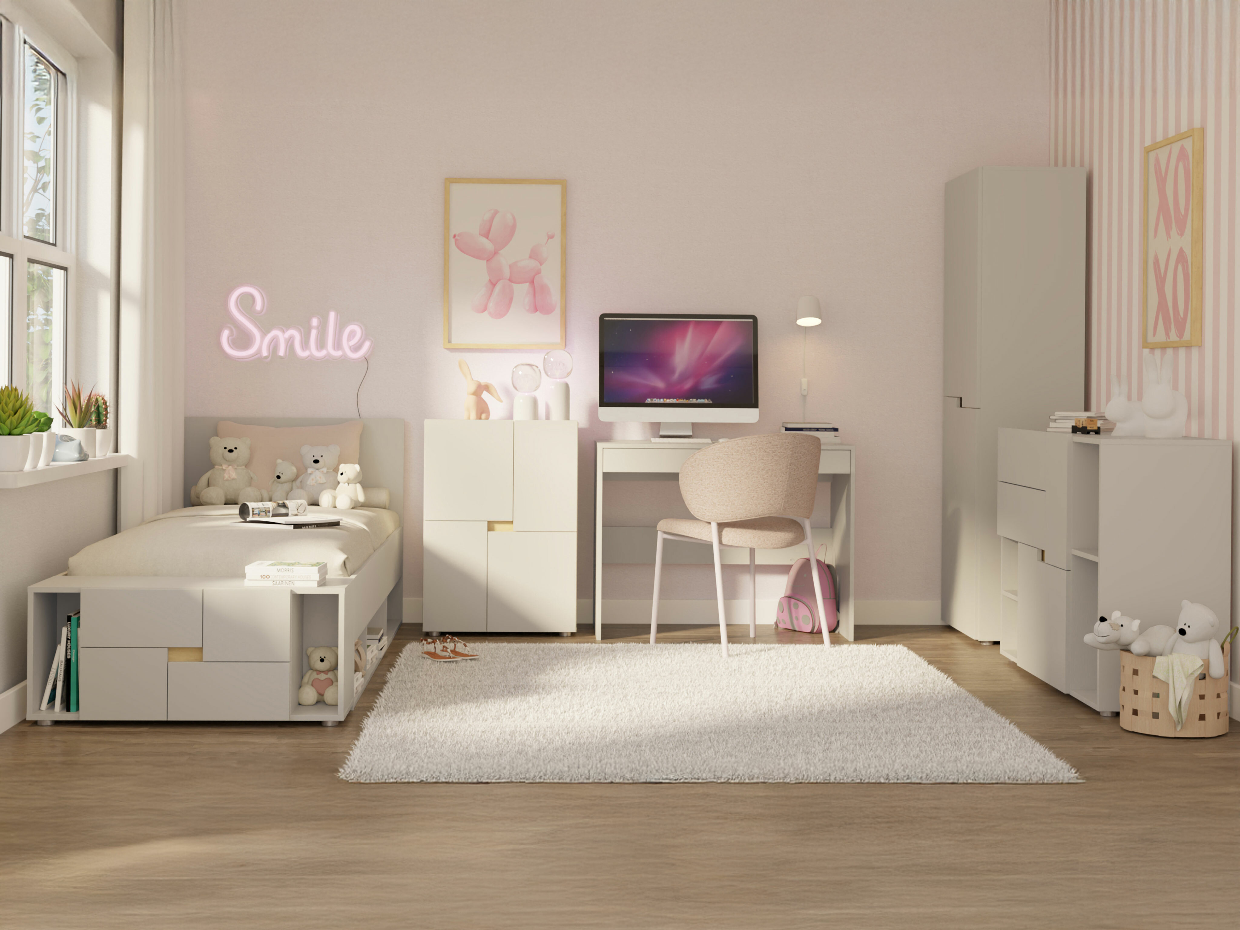 Komplet pohištva za otroško sobo Mavdori 109