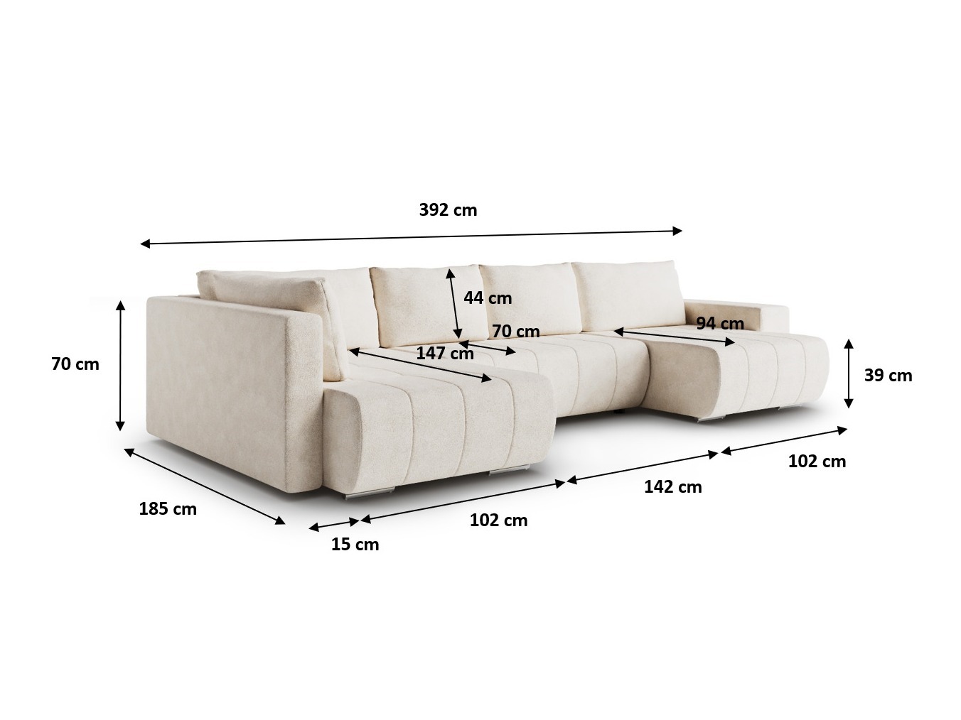 Kotna garnitura Franklin 159 (Blur 18)
