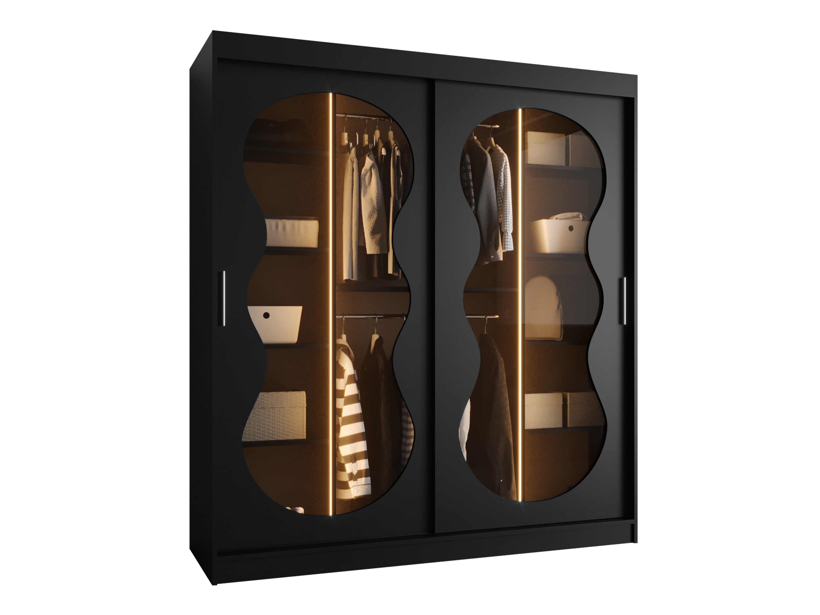 Garderobna omara Hartford 530 (Črna)