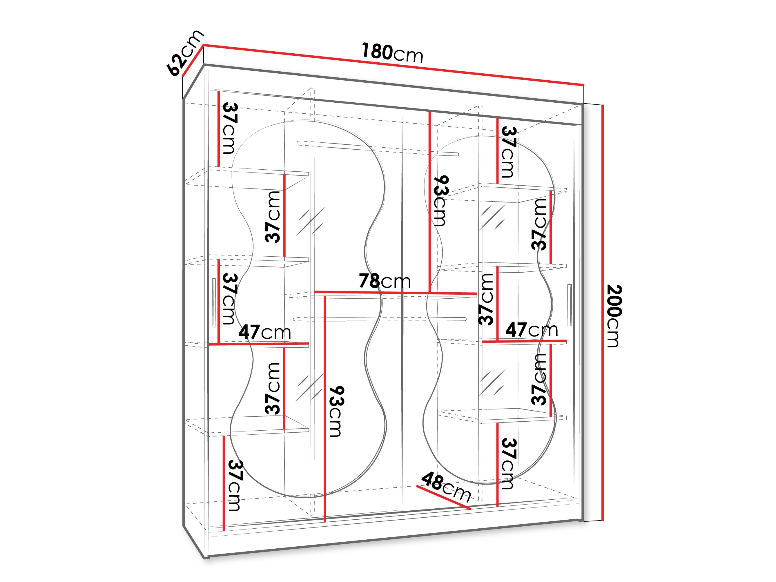 Garderobna omara Hartford 530 (Kašmir)