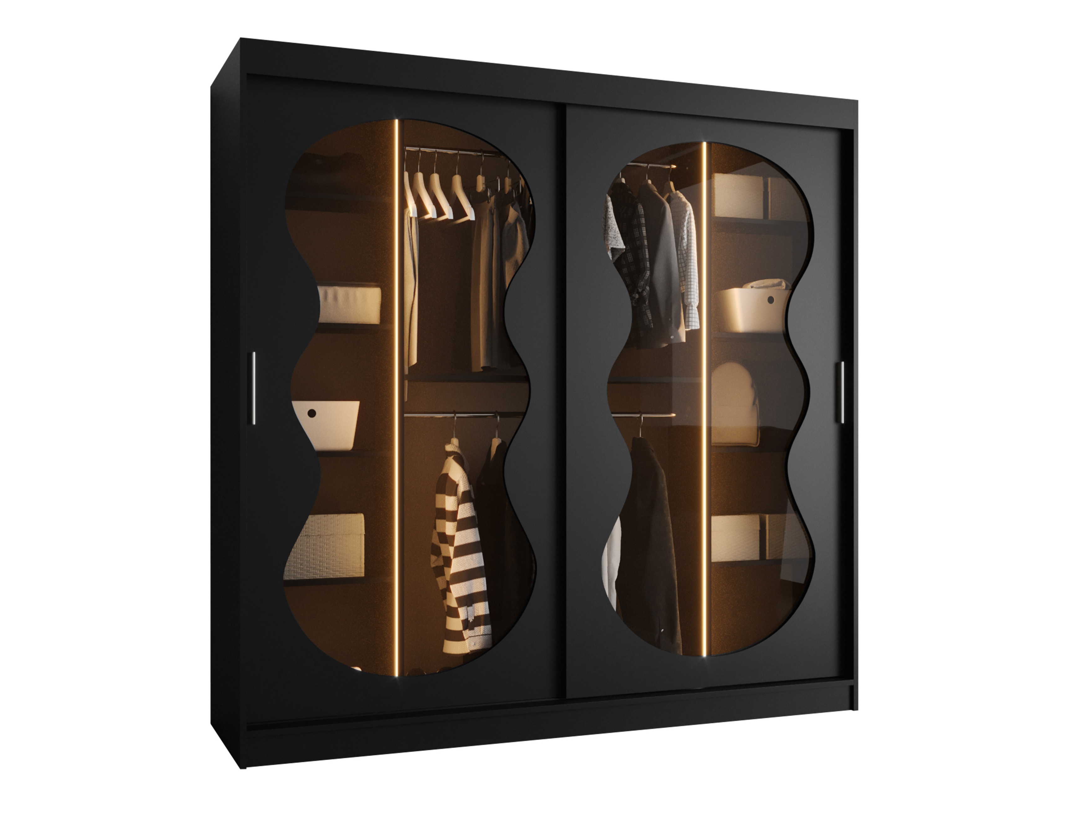 Garderobna omara Hartford 532 (Črna)