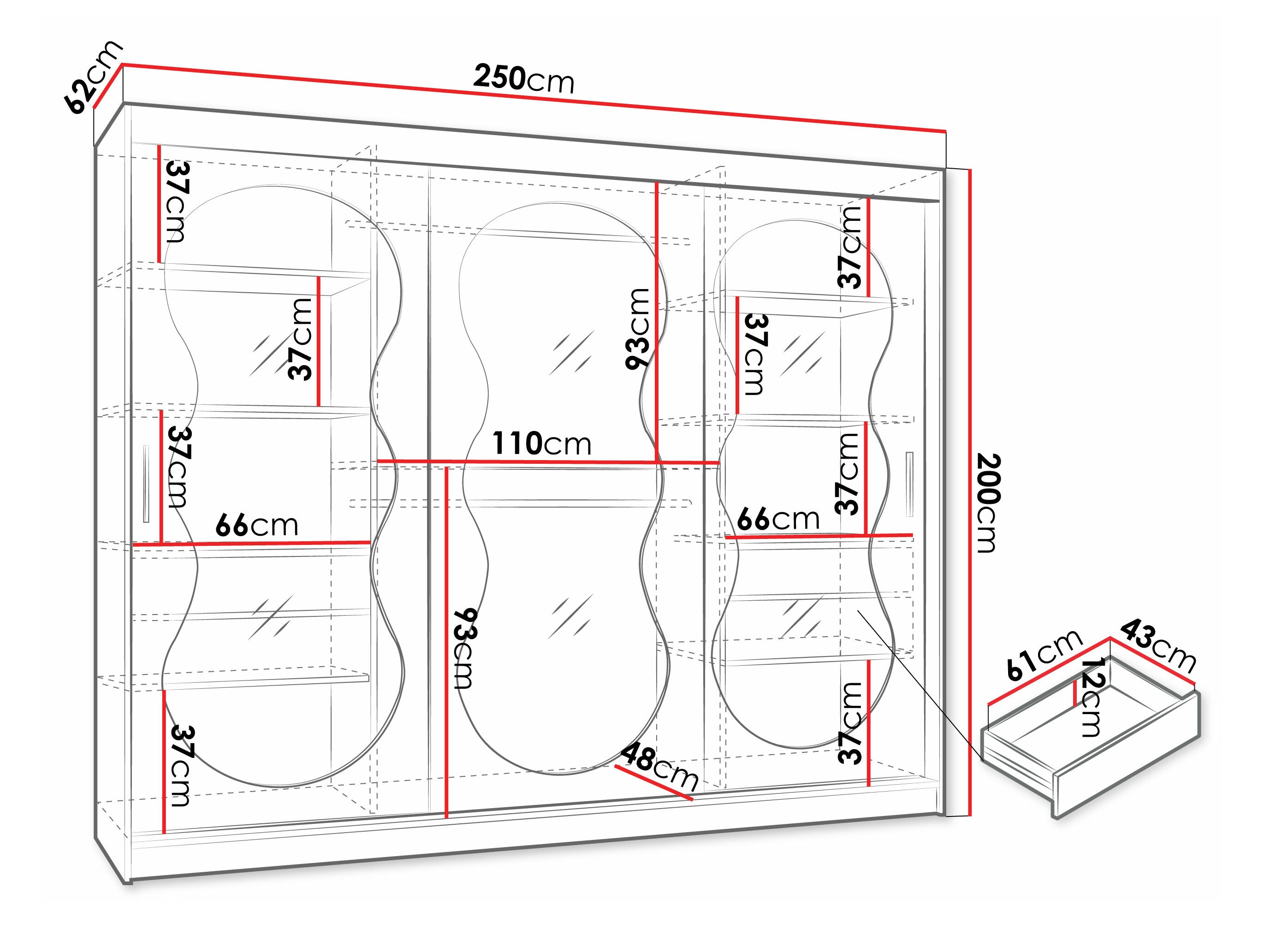 Garderobna omara Hartford 534 (Kašmir)