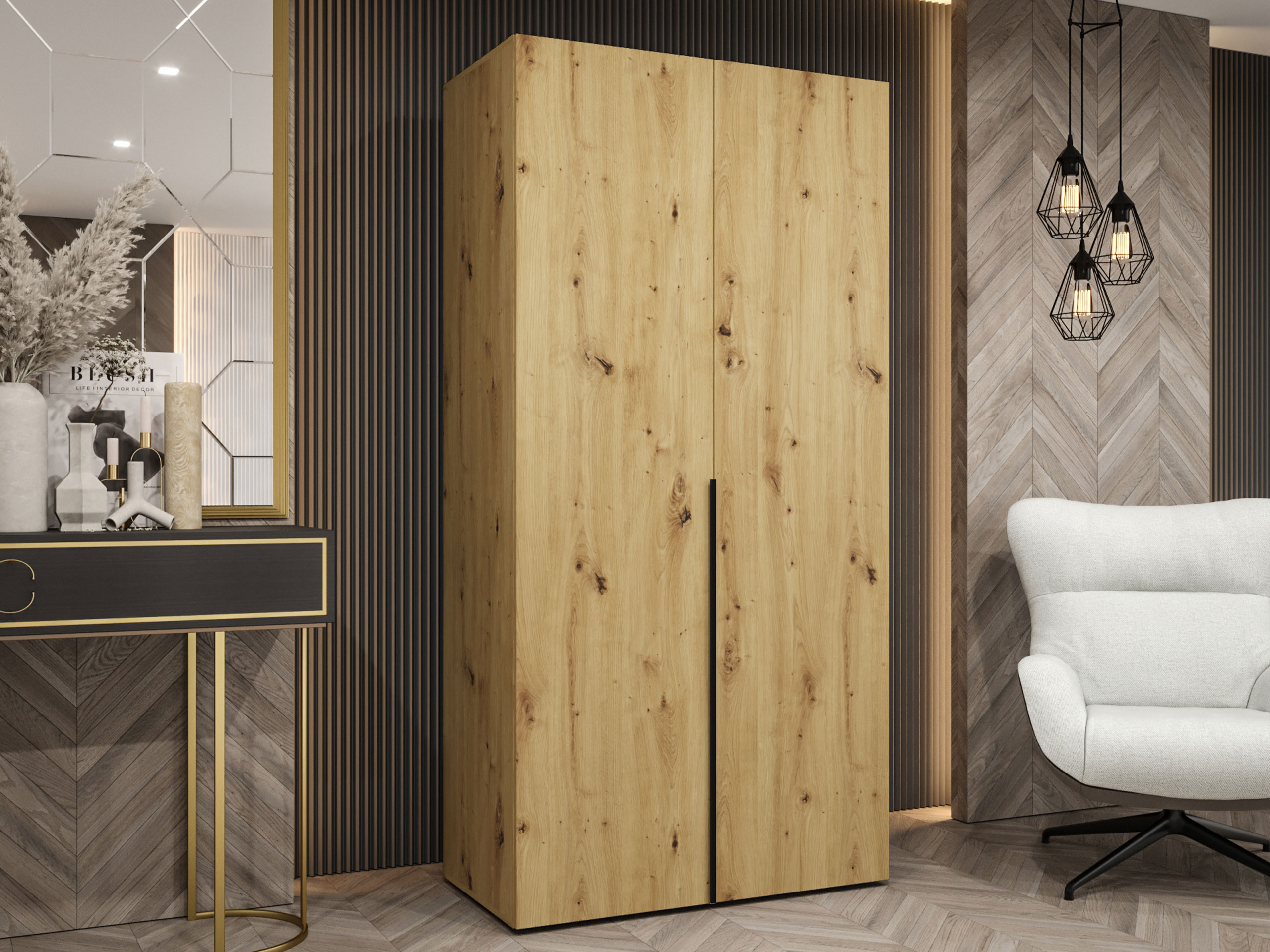 Garderobna omara Hartford 535 (Artisan hrast)