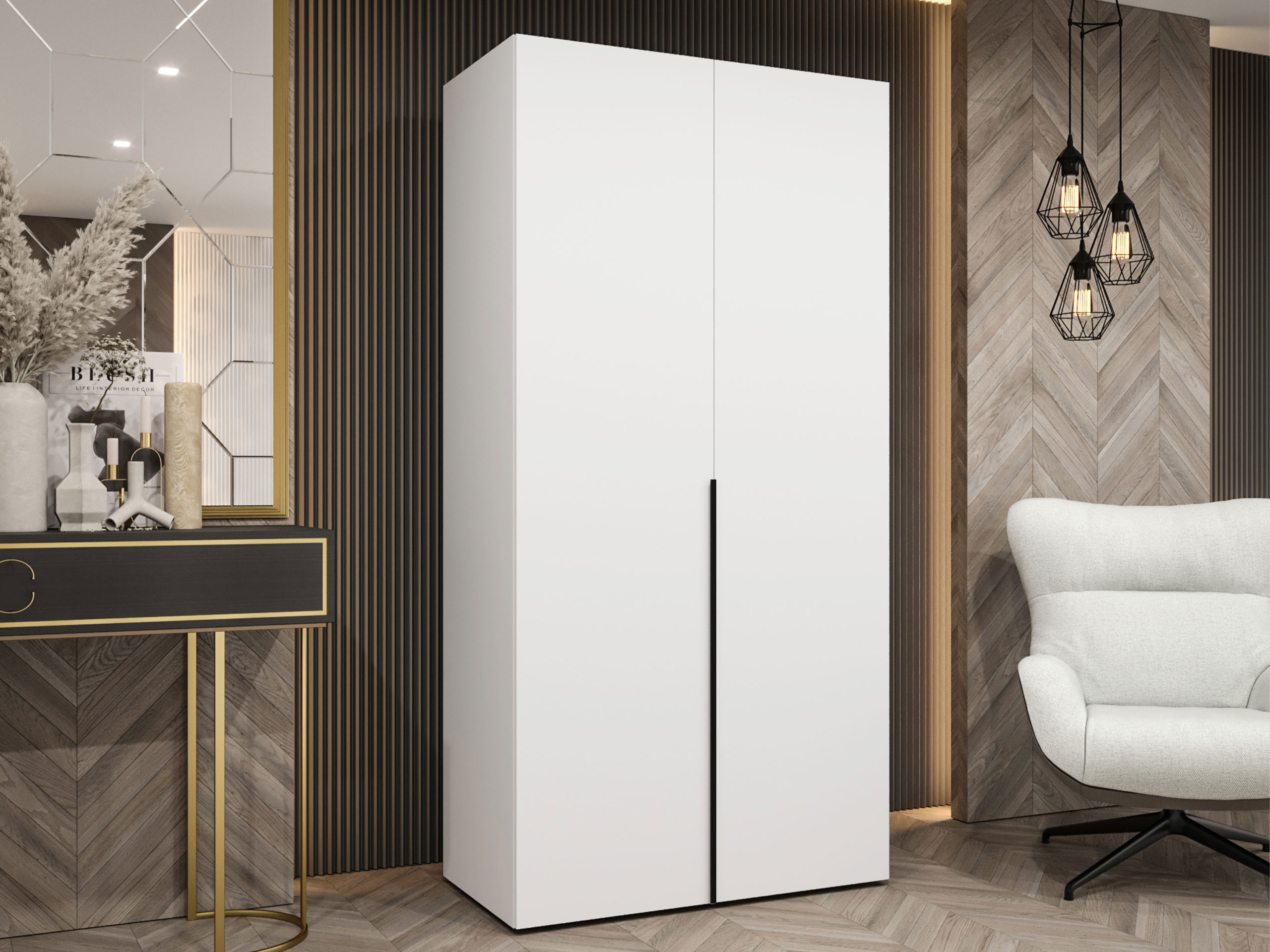 Garderobna omara Hartford 535 (Bela)