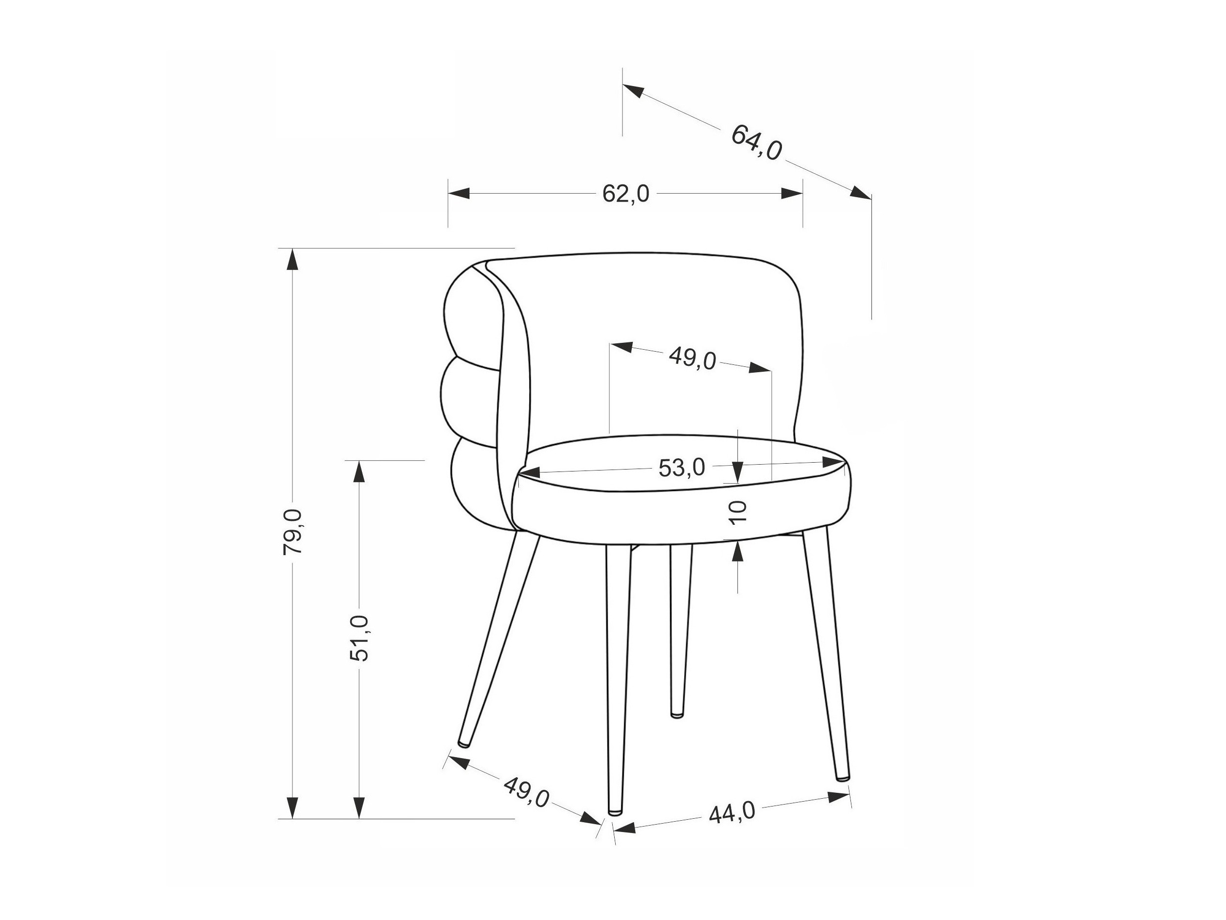 Stol Houston 2043 (Zelena)