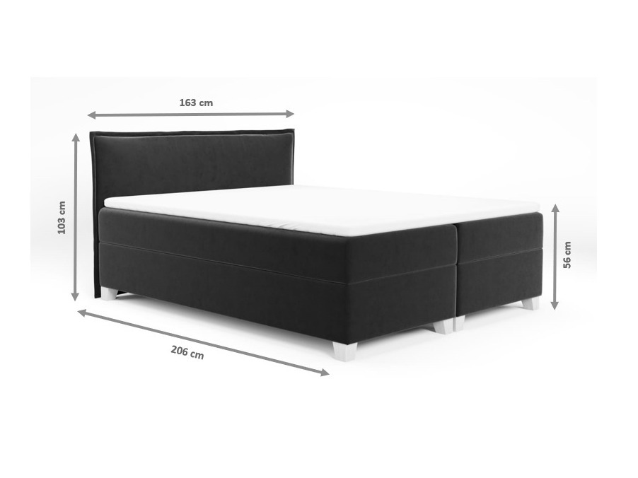 Boxspring postelja Franklin 165 (Kronos 19)