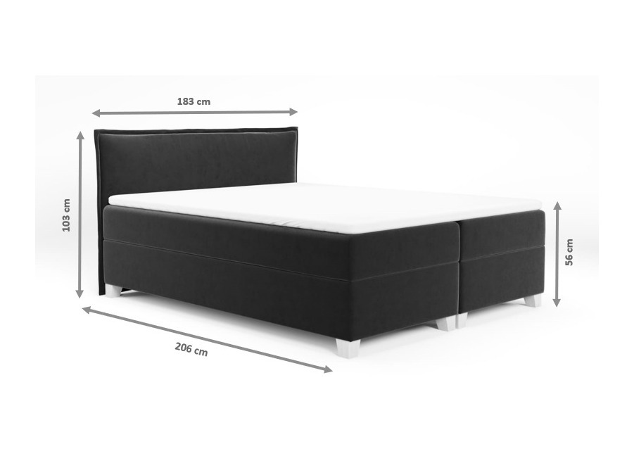 Boxspring postelja Franklin 165 (Kronos 22)