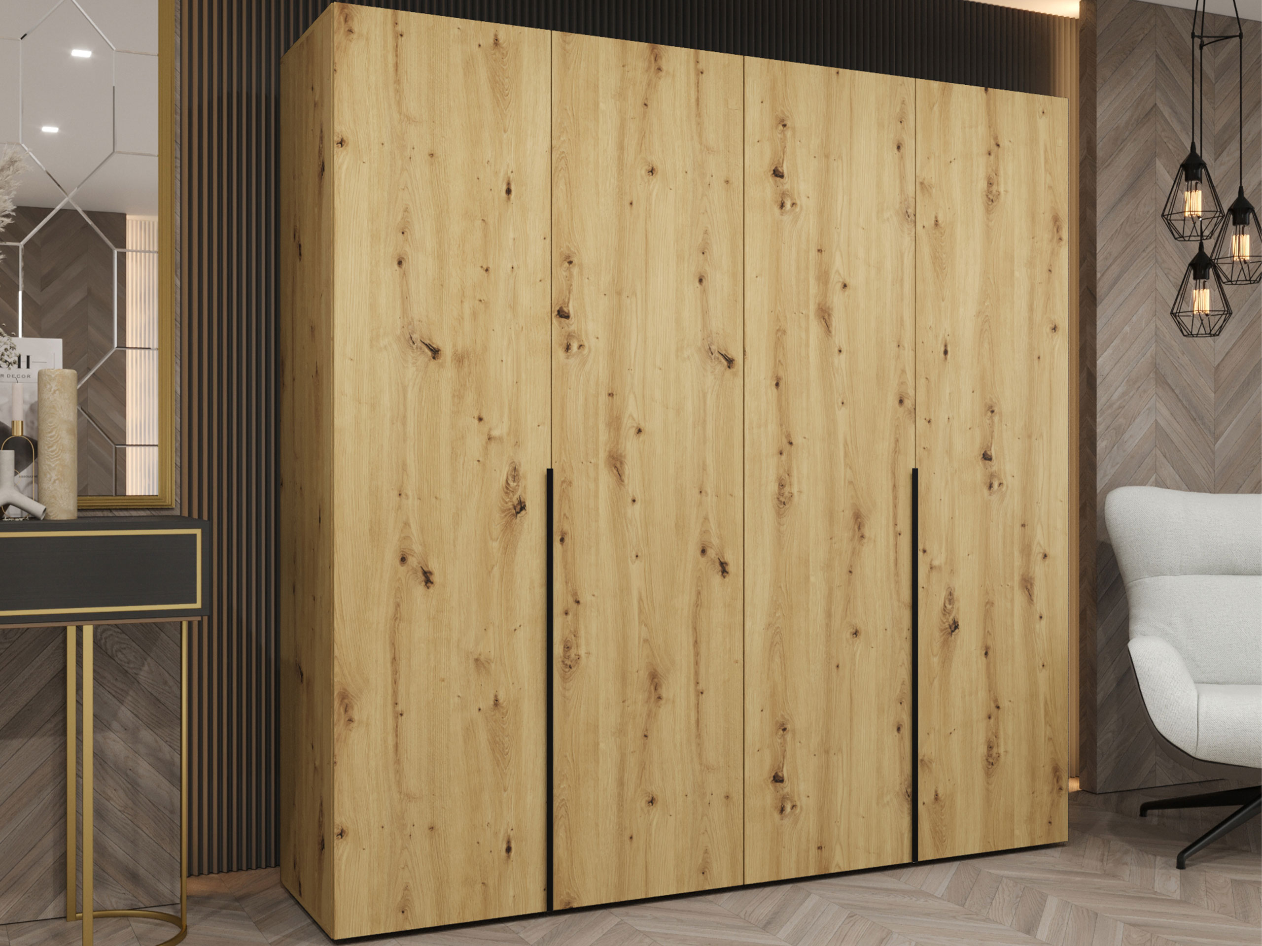 Garderobna omara Hartford 537 (Artisan hrast)