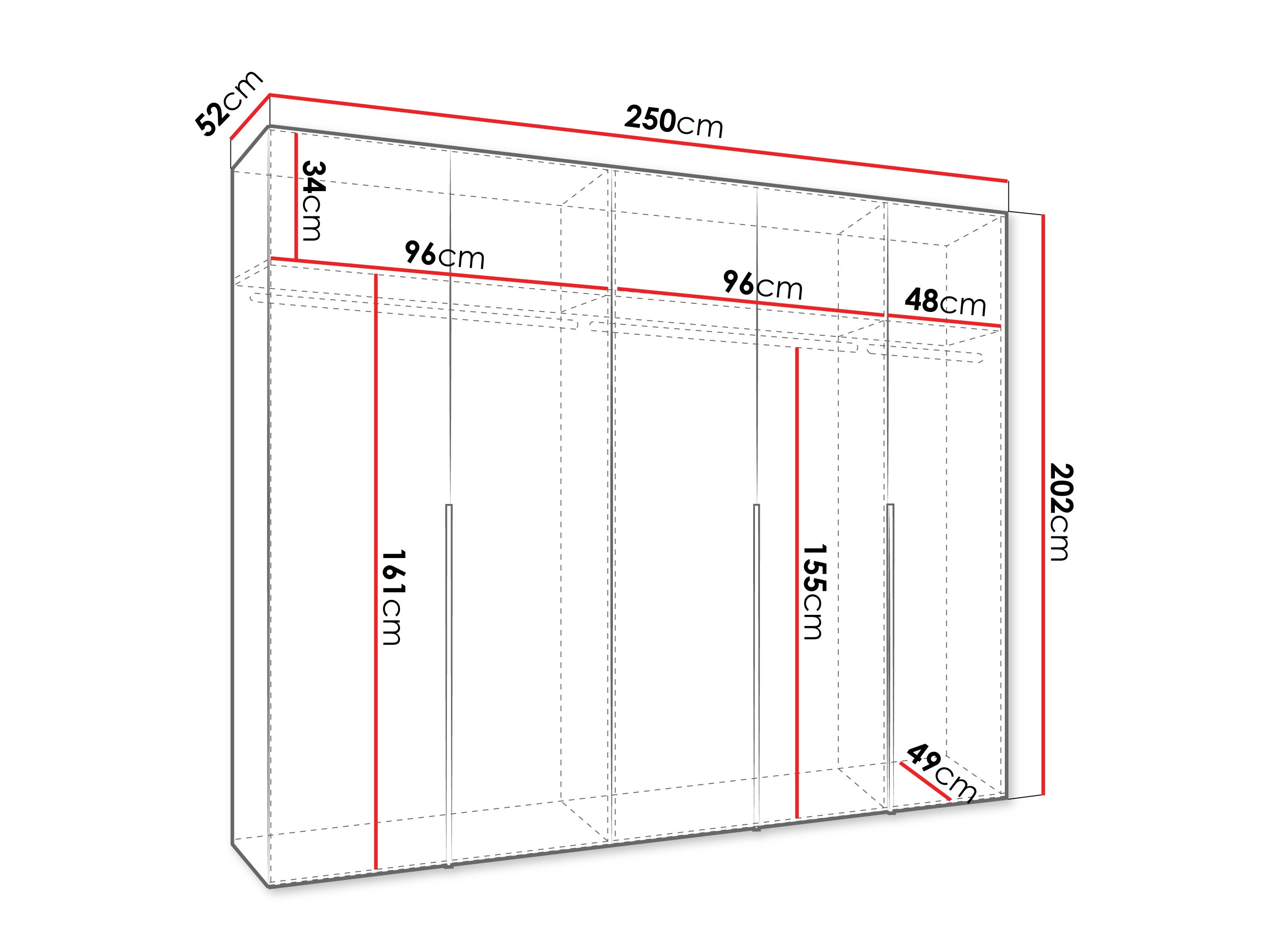 Garderobna omara Hartford 538 (Artisan hrast)