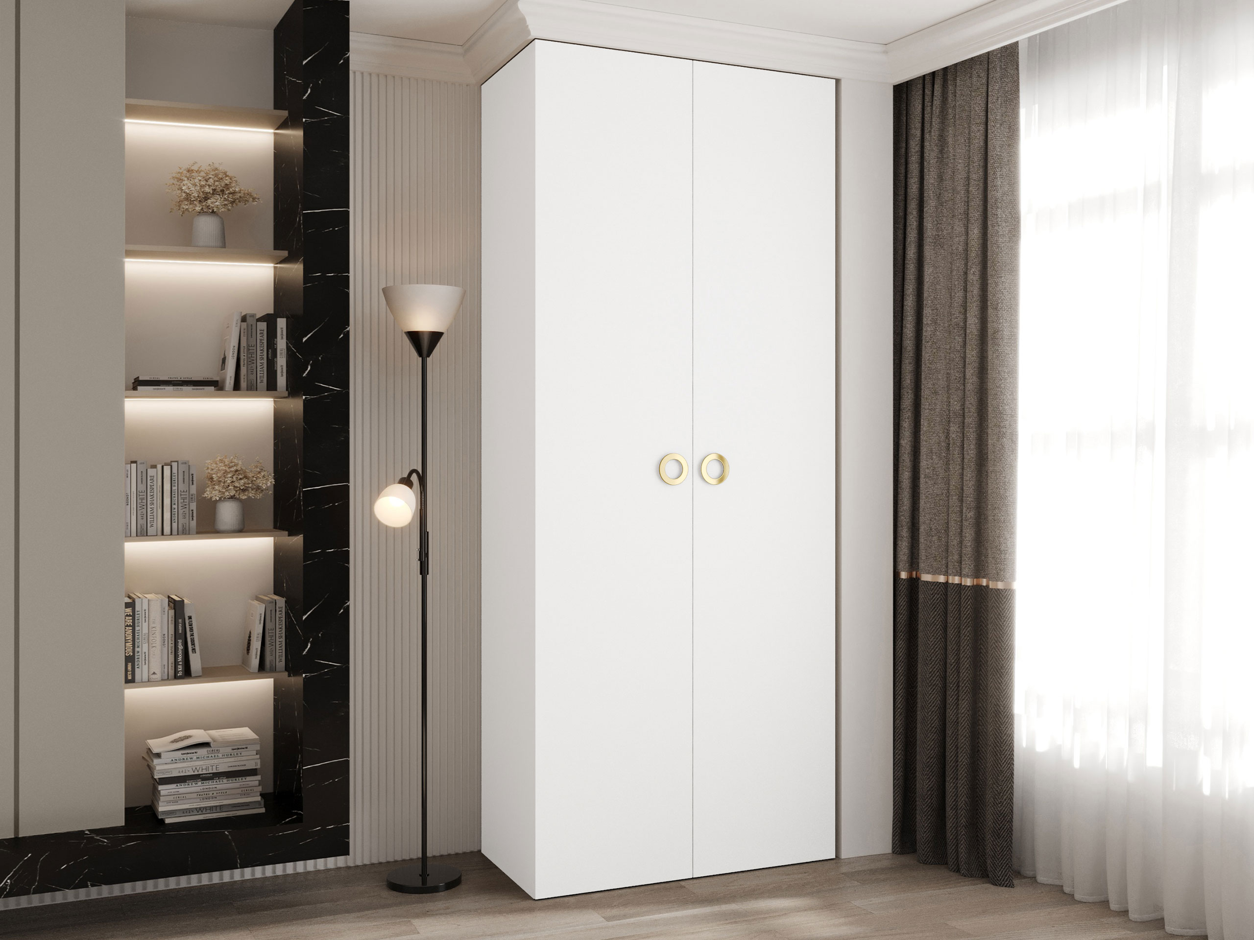 Garderobna omara Hartford 540 (Bela)