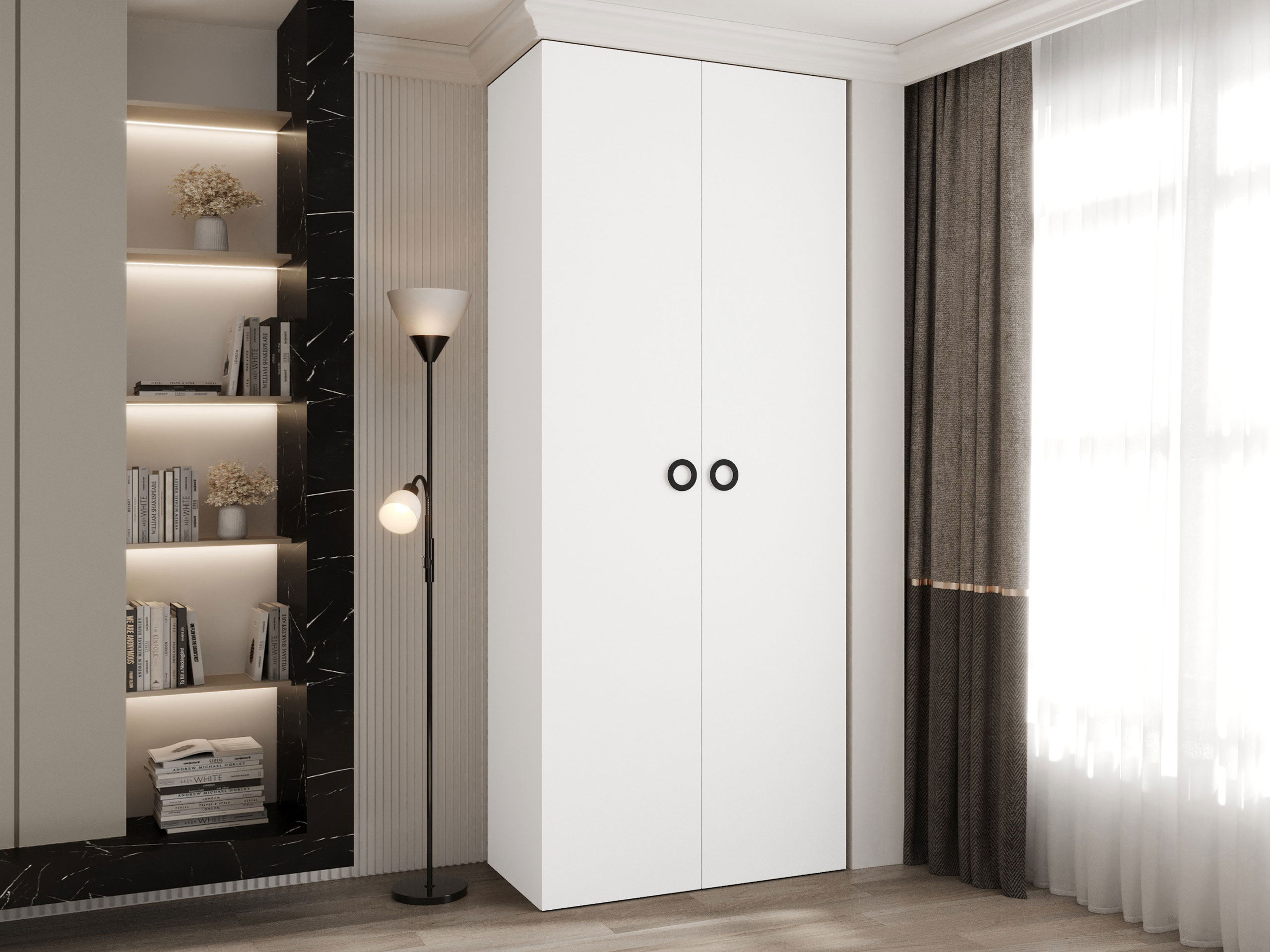 Garderobna omara Hartford 540 (Bela)
