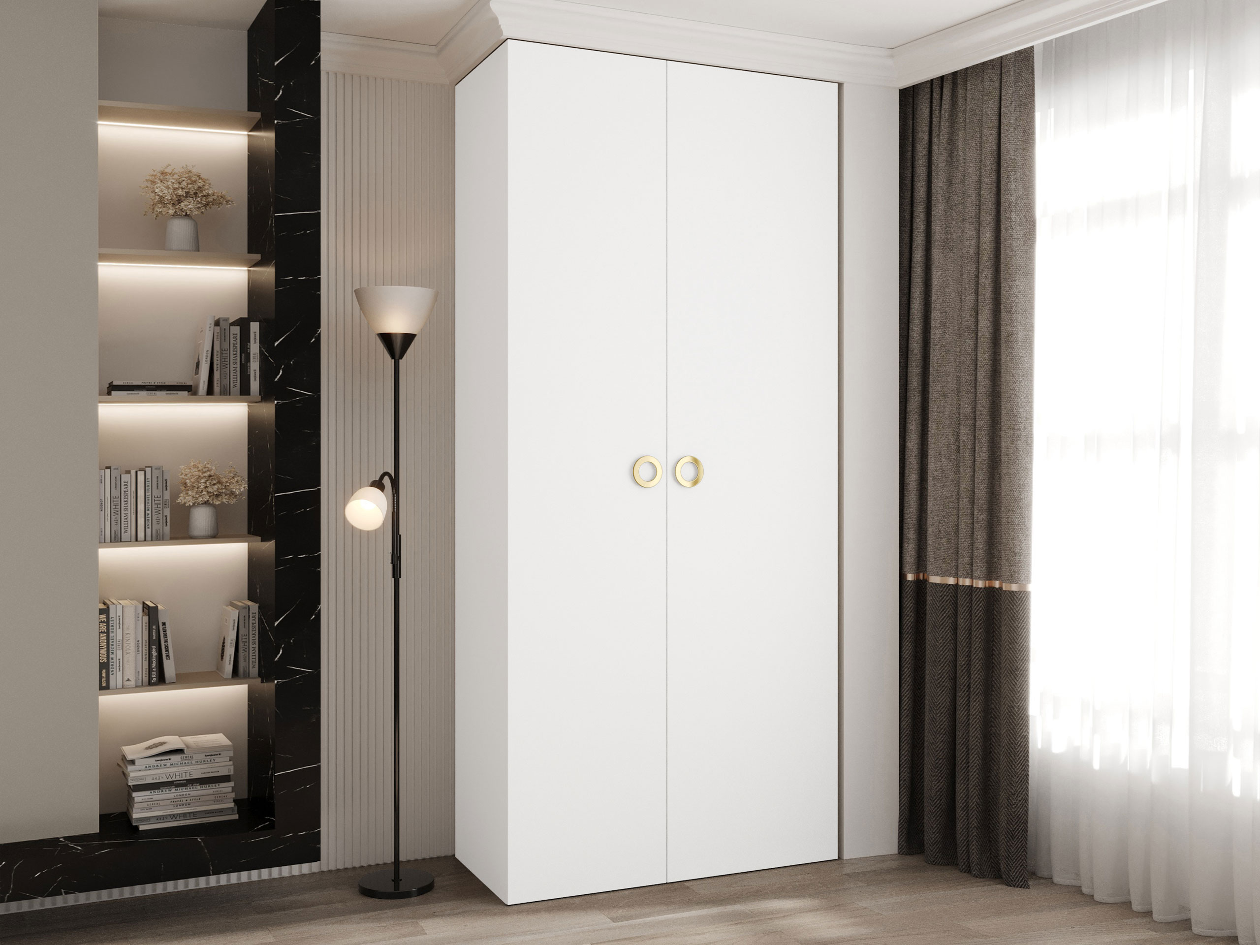 Garderobna omara Hartford 540 (Bela)