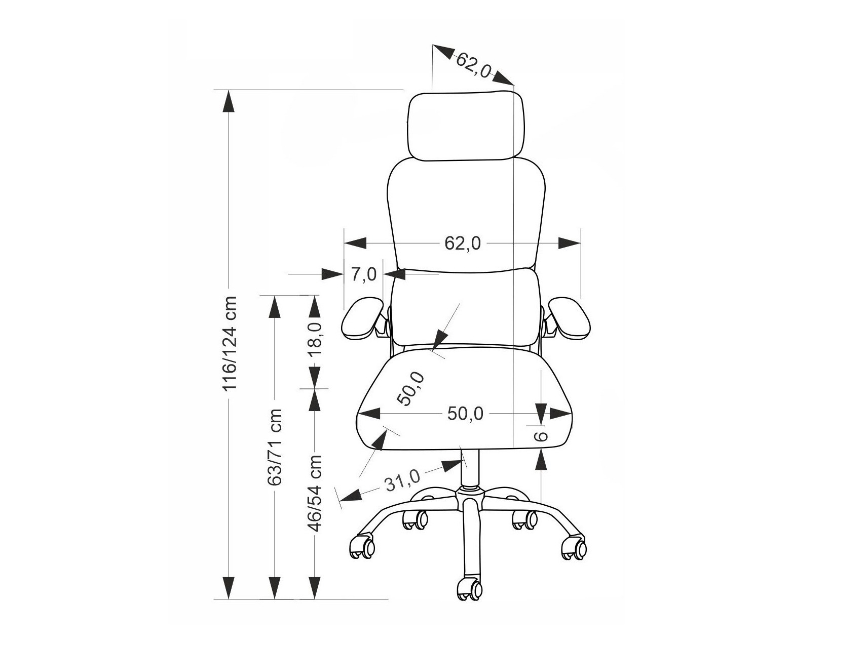 Pisarniški stol Houston 2047