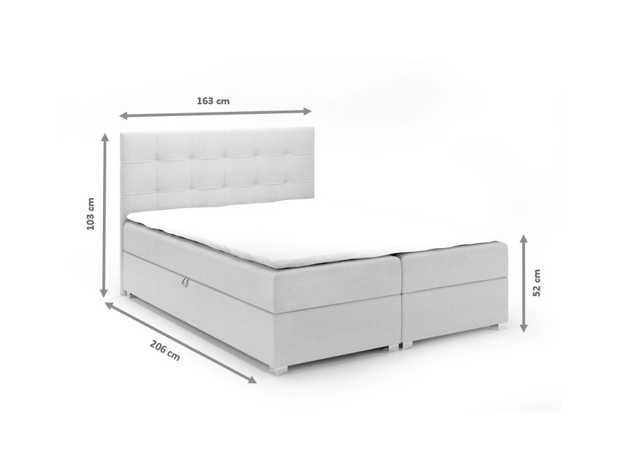 Boxspring postelja Franklin 169 (Cover 83)